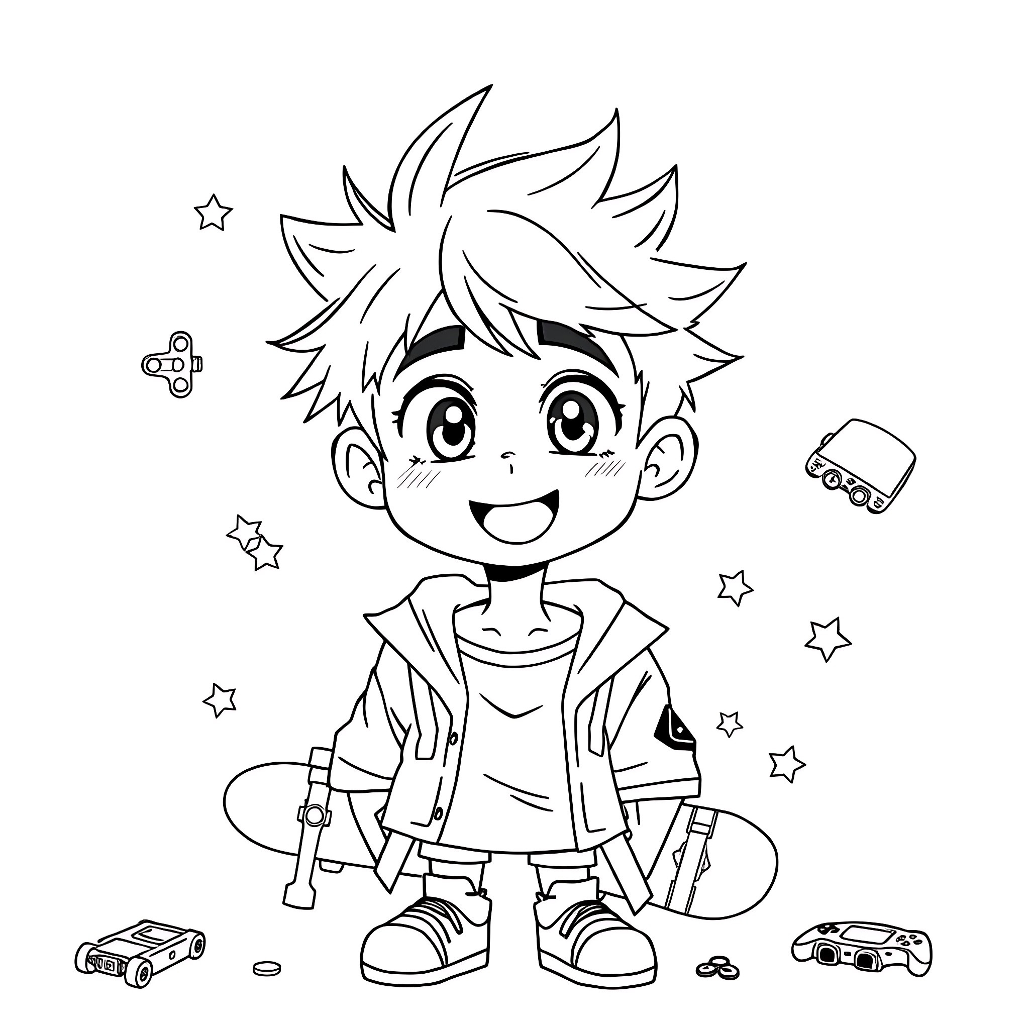 Free Boy Coloring Pages