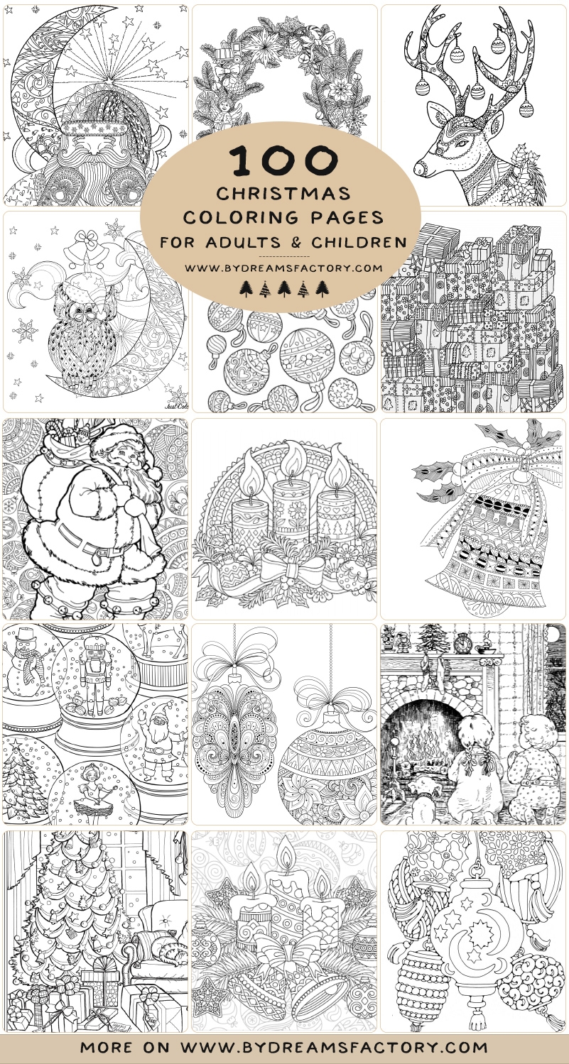 Free Christmas Coloring Pages Adults