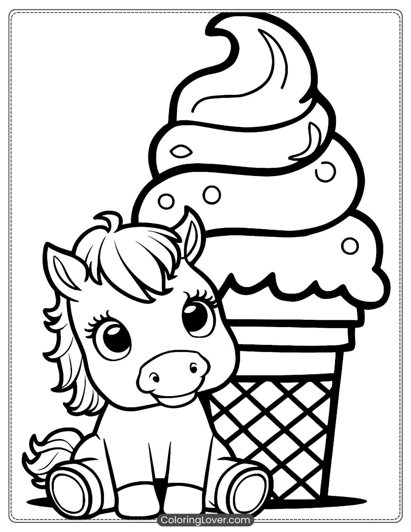Free Coloring Pages Of Ponies