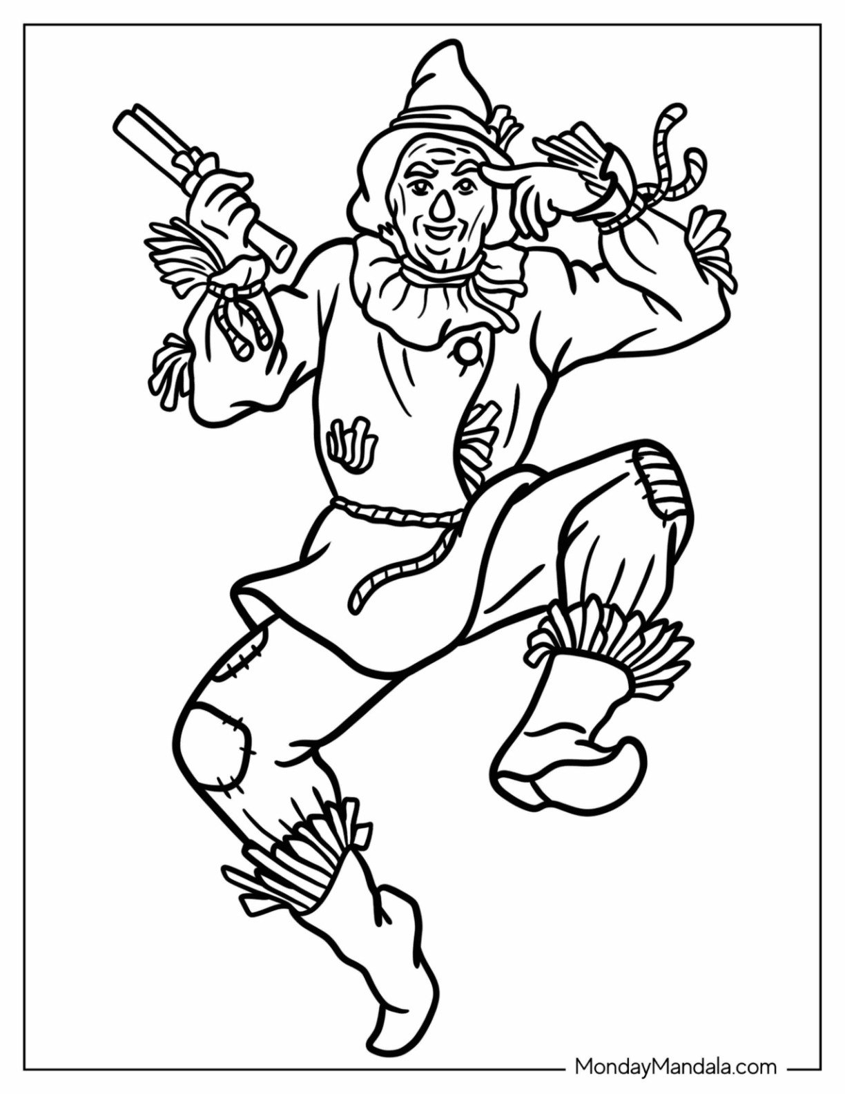 14 Scarecrow Coloring Pages Free PDF Printables 