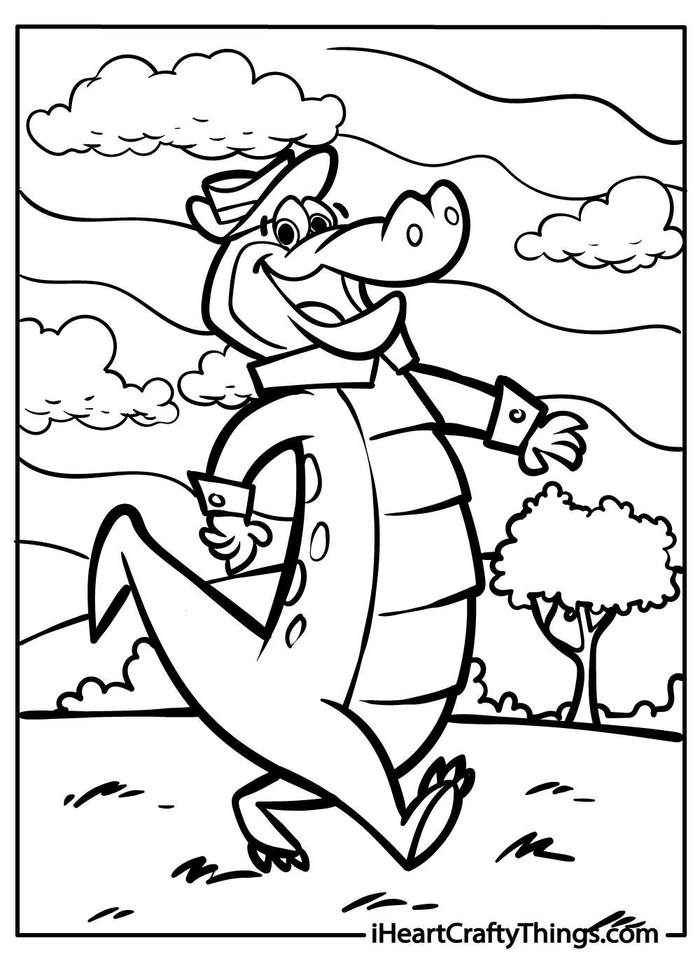 Crocodile Coloring Pages Printable