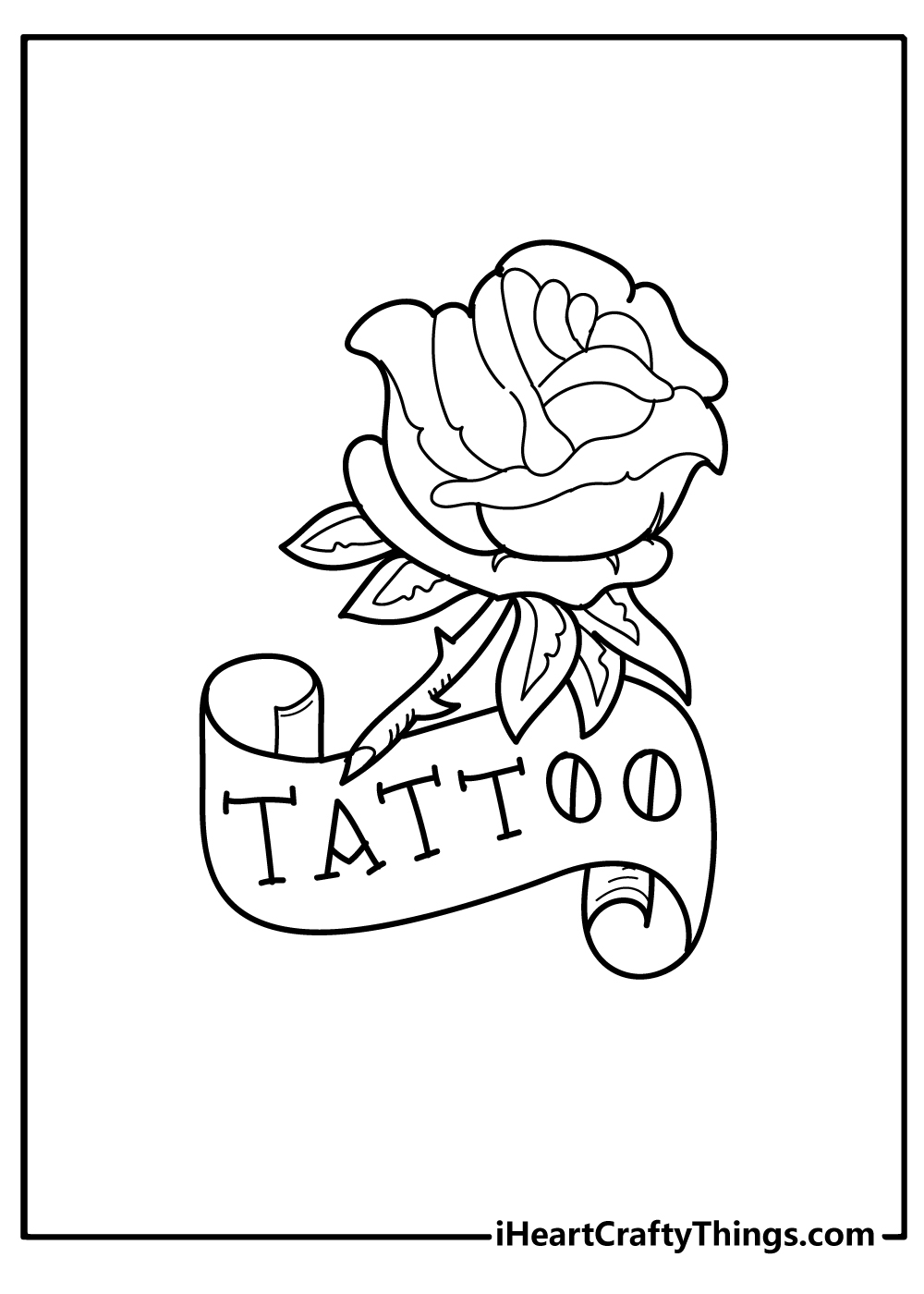 15 Tattoo Coloring Pages Free PDF Printables To Download 
