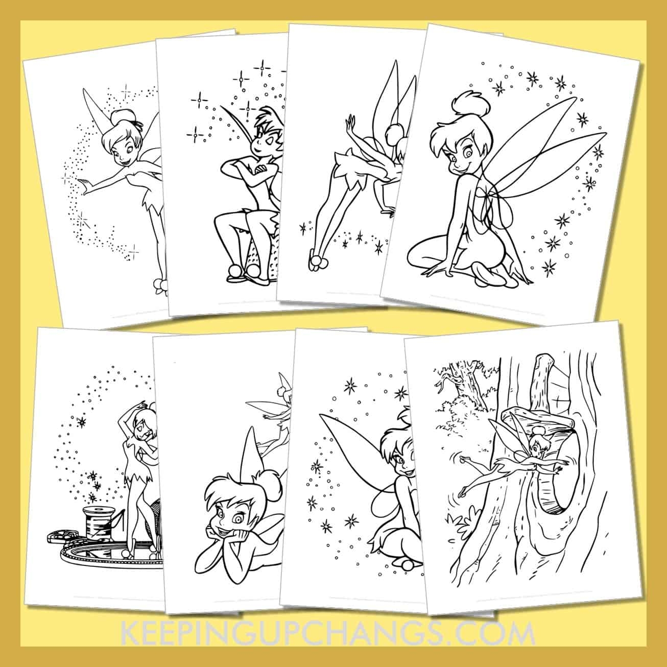 Free Tinkerbell Coloring Pages
