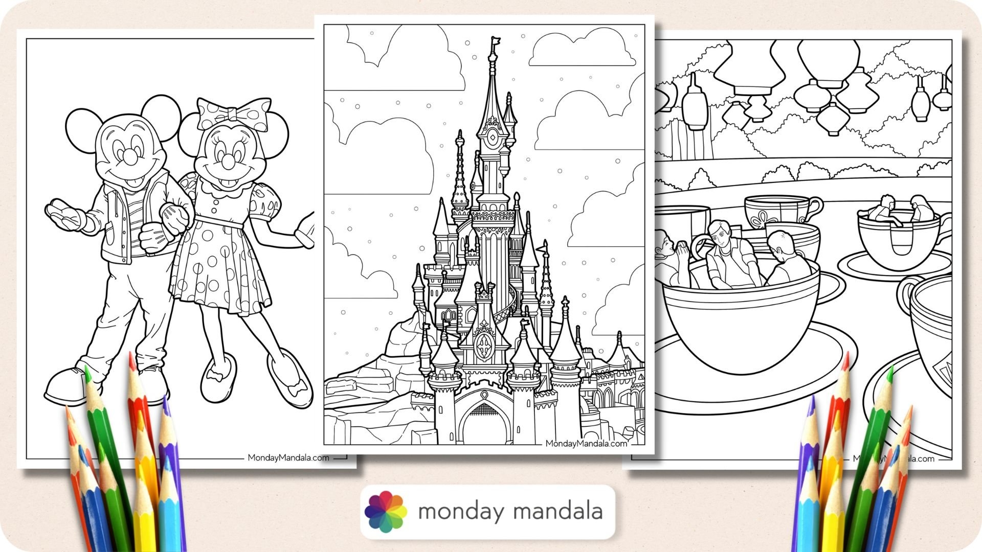 Castle Coloring Pages Printable