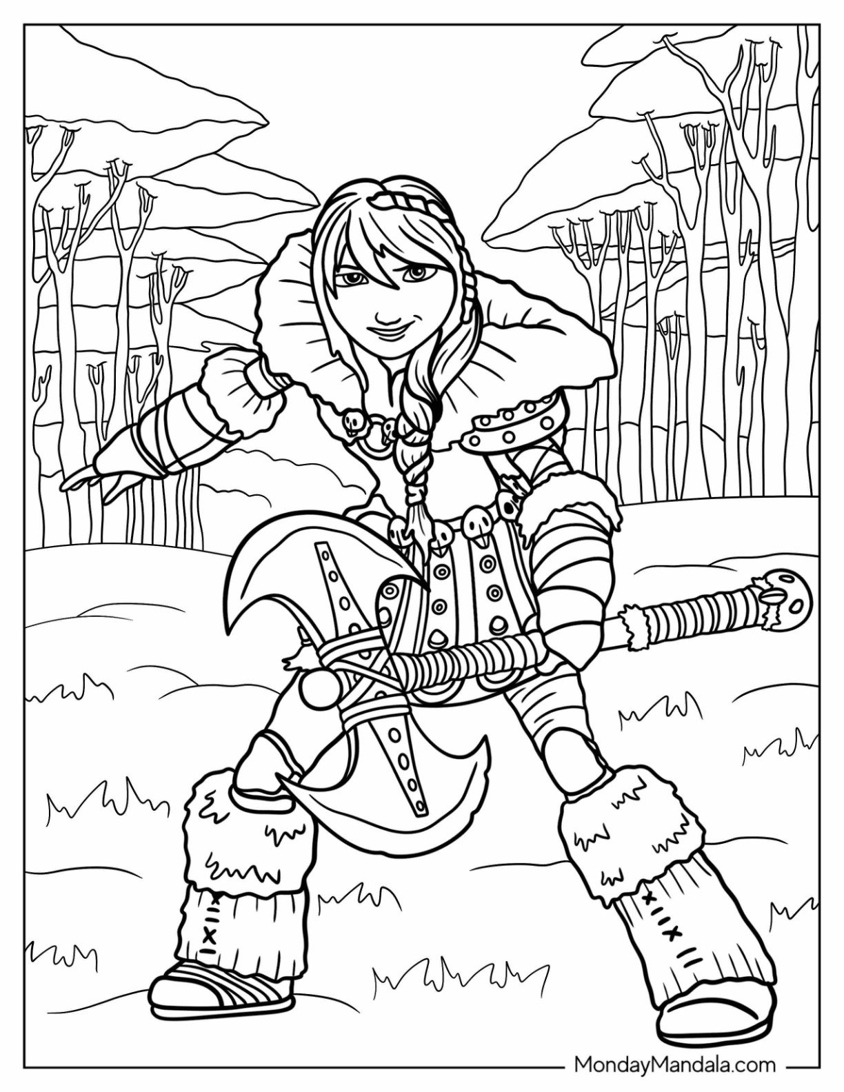 Dragon Coloring Page Free Printable