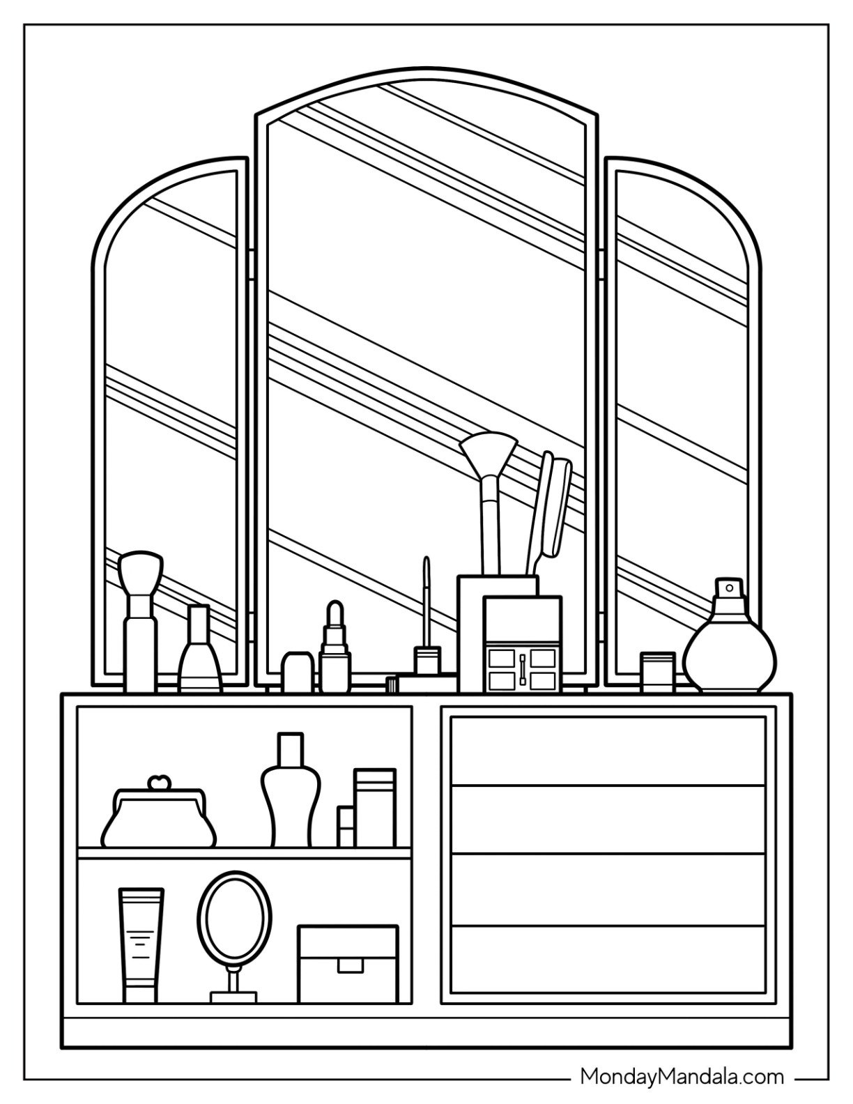 Skincare Coloring Pages Printable
