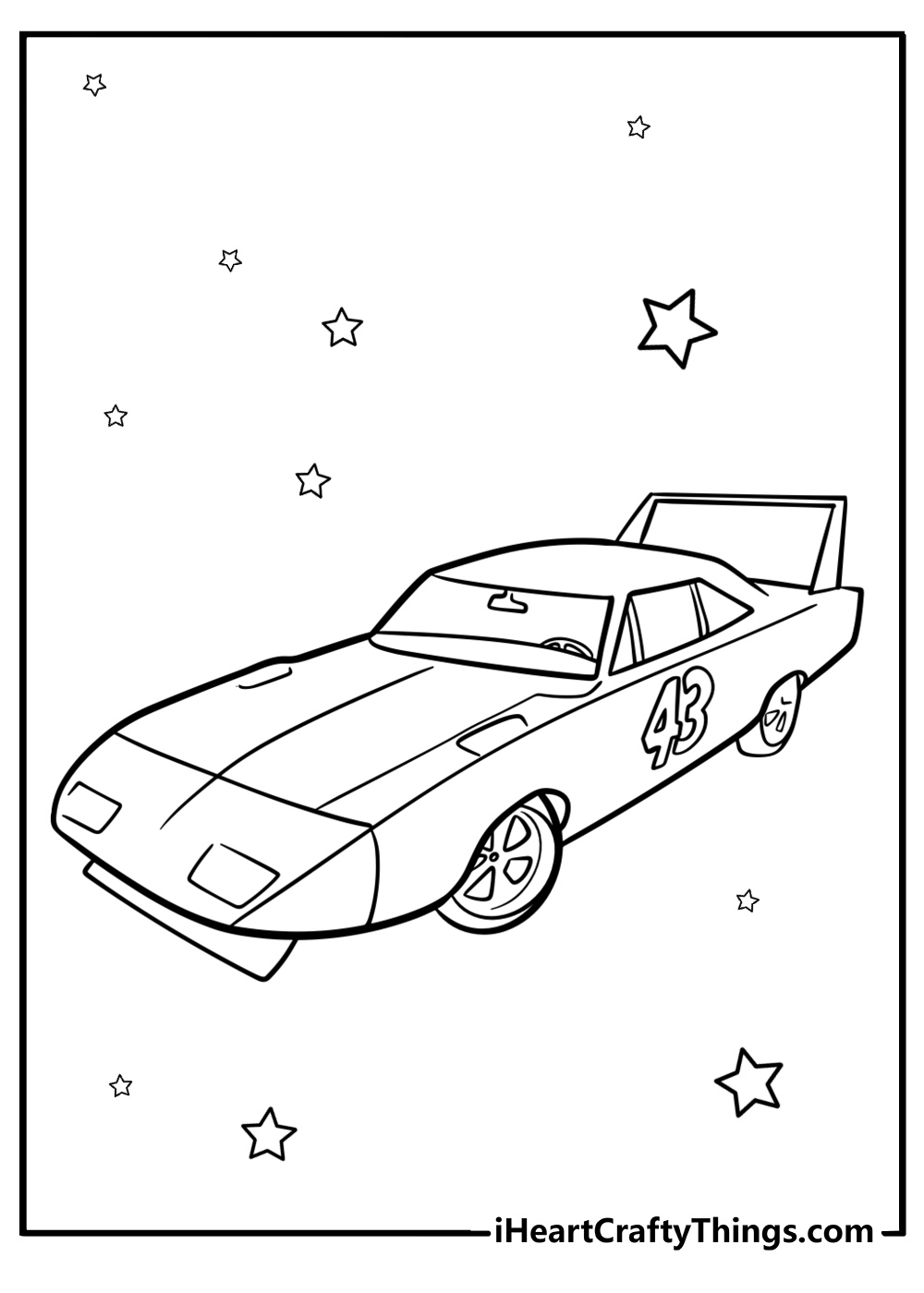 Printable Nascar Coloring Pages