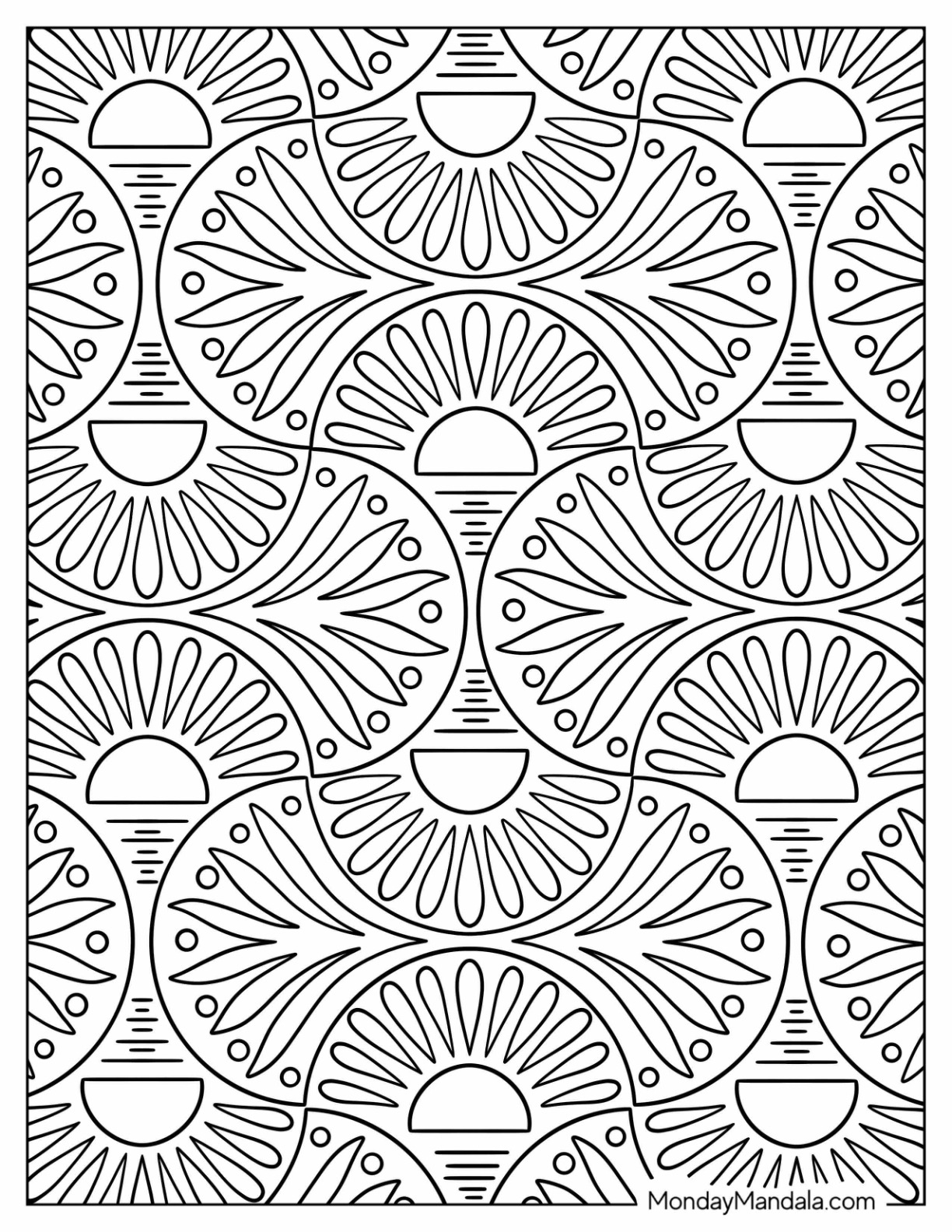 Free Printable Pattern Coloring Pages