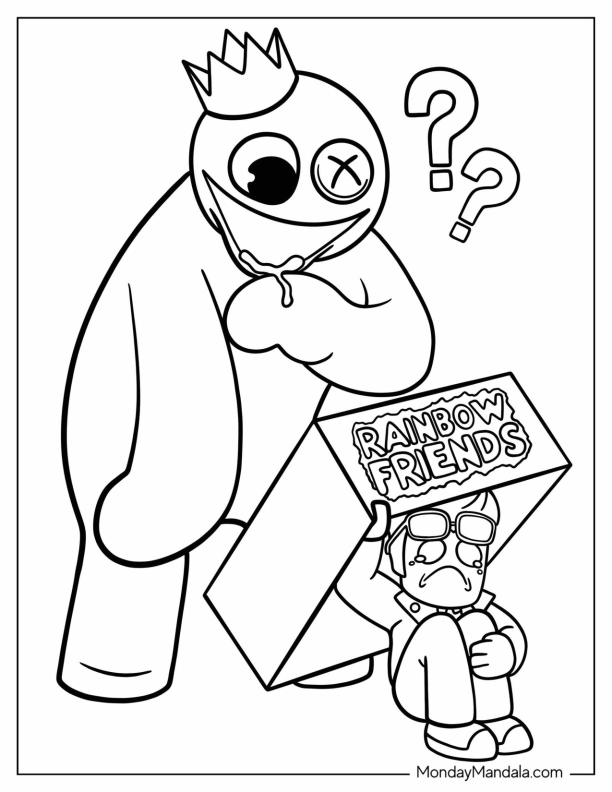 20 Rainbow Friends Coloring Pages Free PDF Printables 