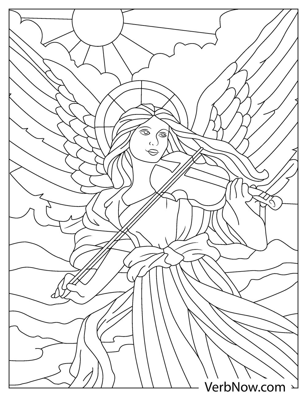 Angel Coloring Pages Free Printable