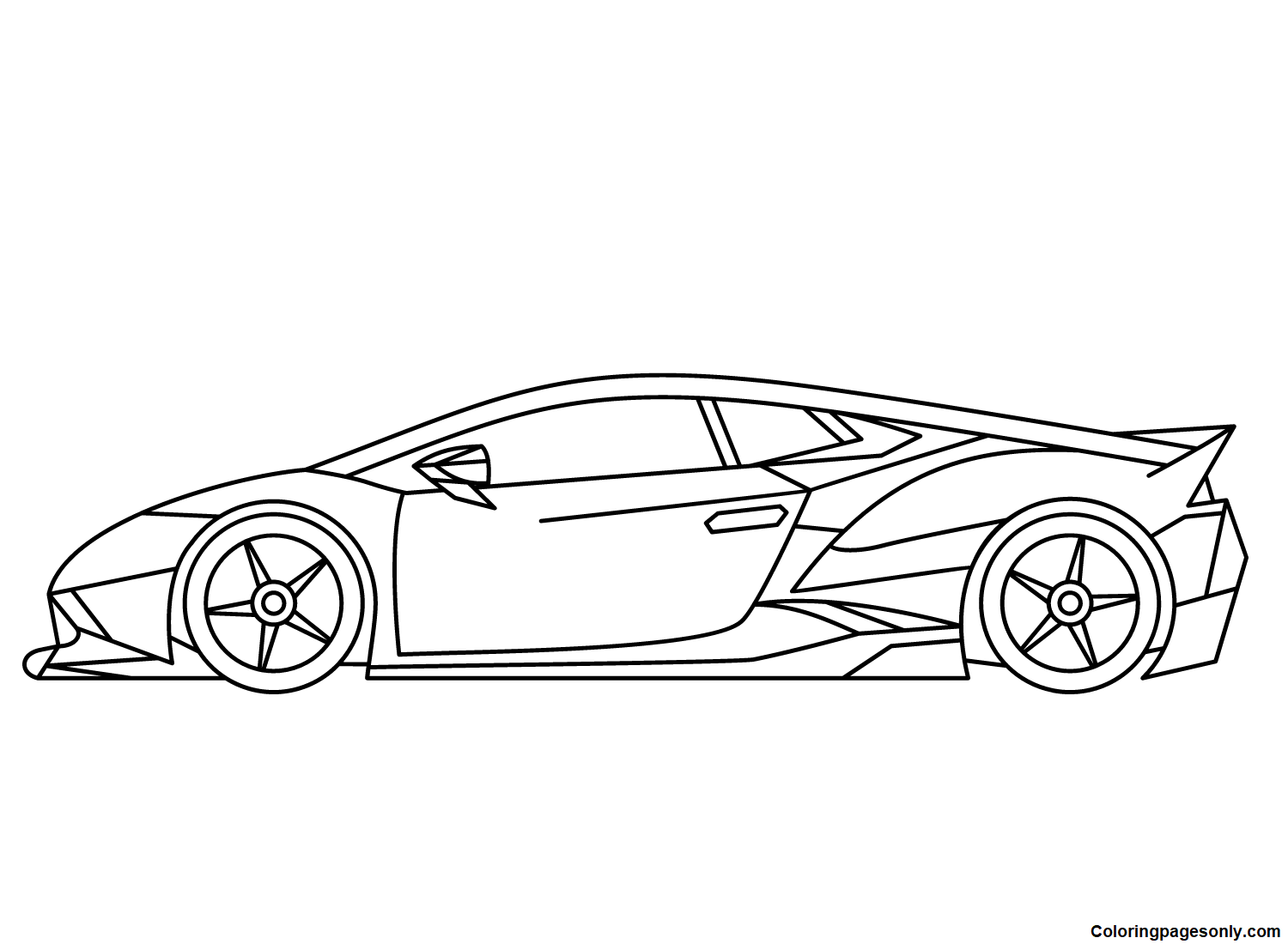 Free Lamborghini Coloring Pages