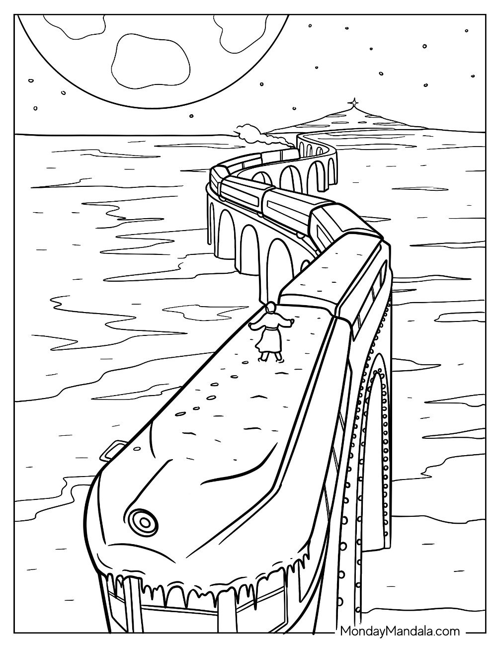 22 Polar Express Coloring Pages Free PDF Printables 