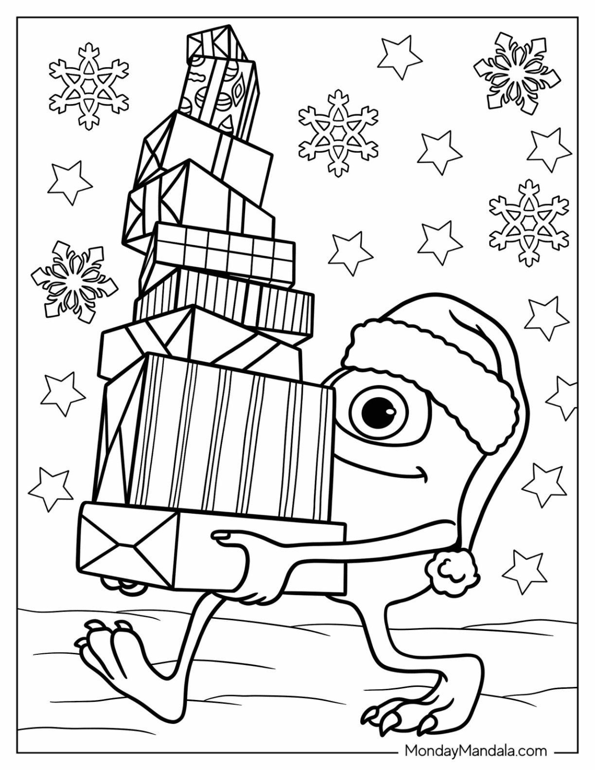 24 Disney Christmas Coloring Pages Free PDF Printables 