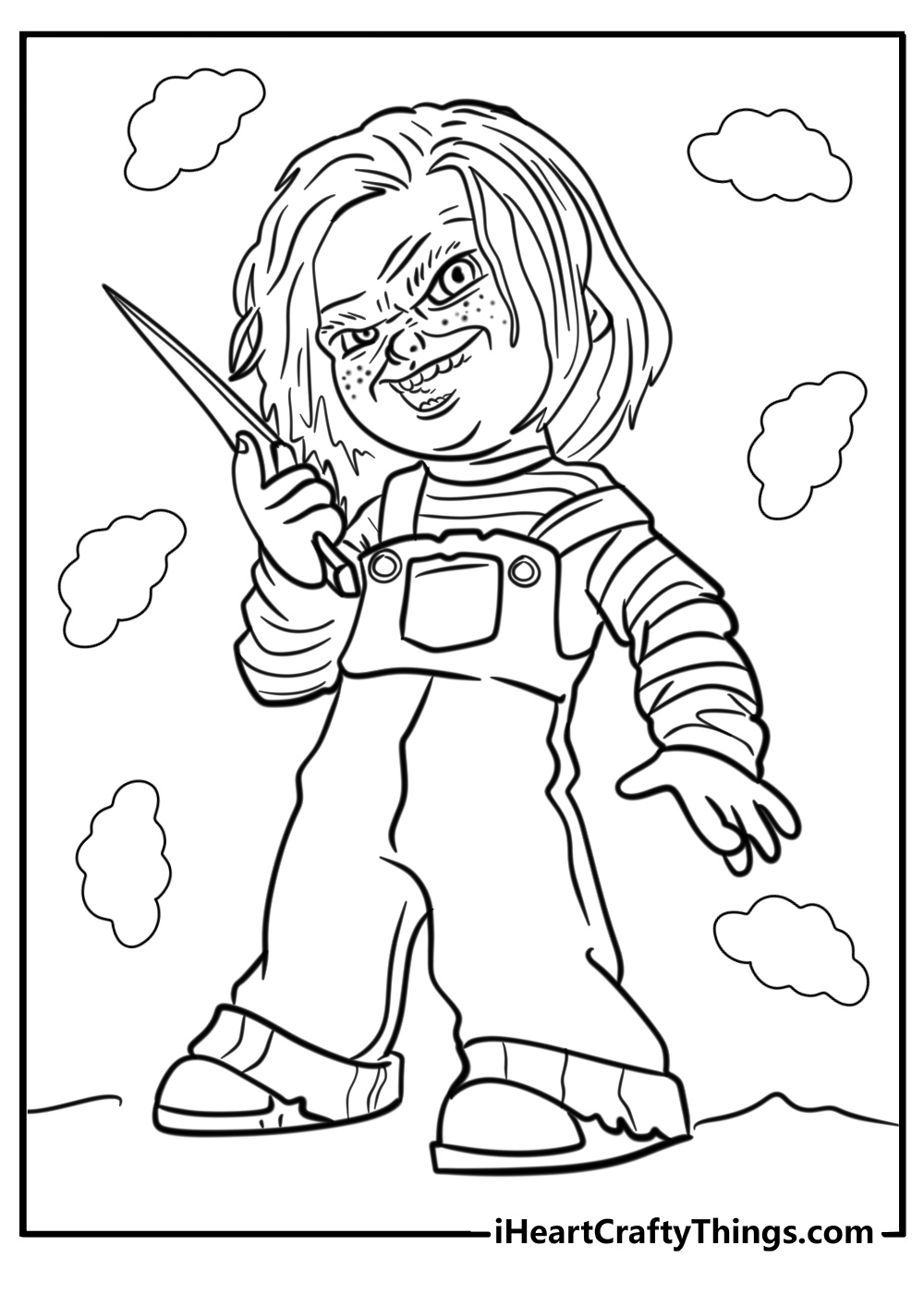 Printable Horror Movie Coloring Pages