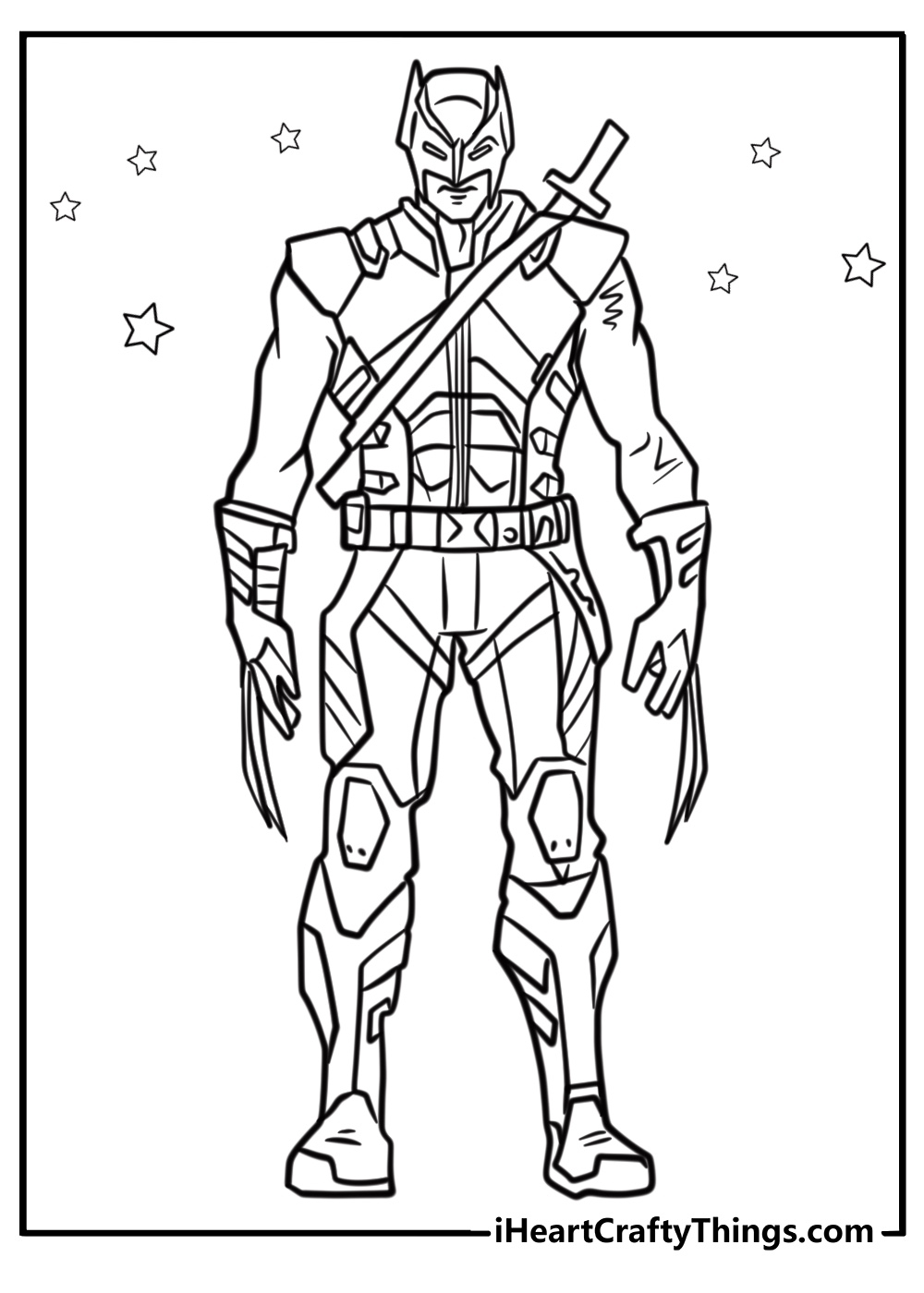 Printable Wolverine Coloring Pages