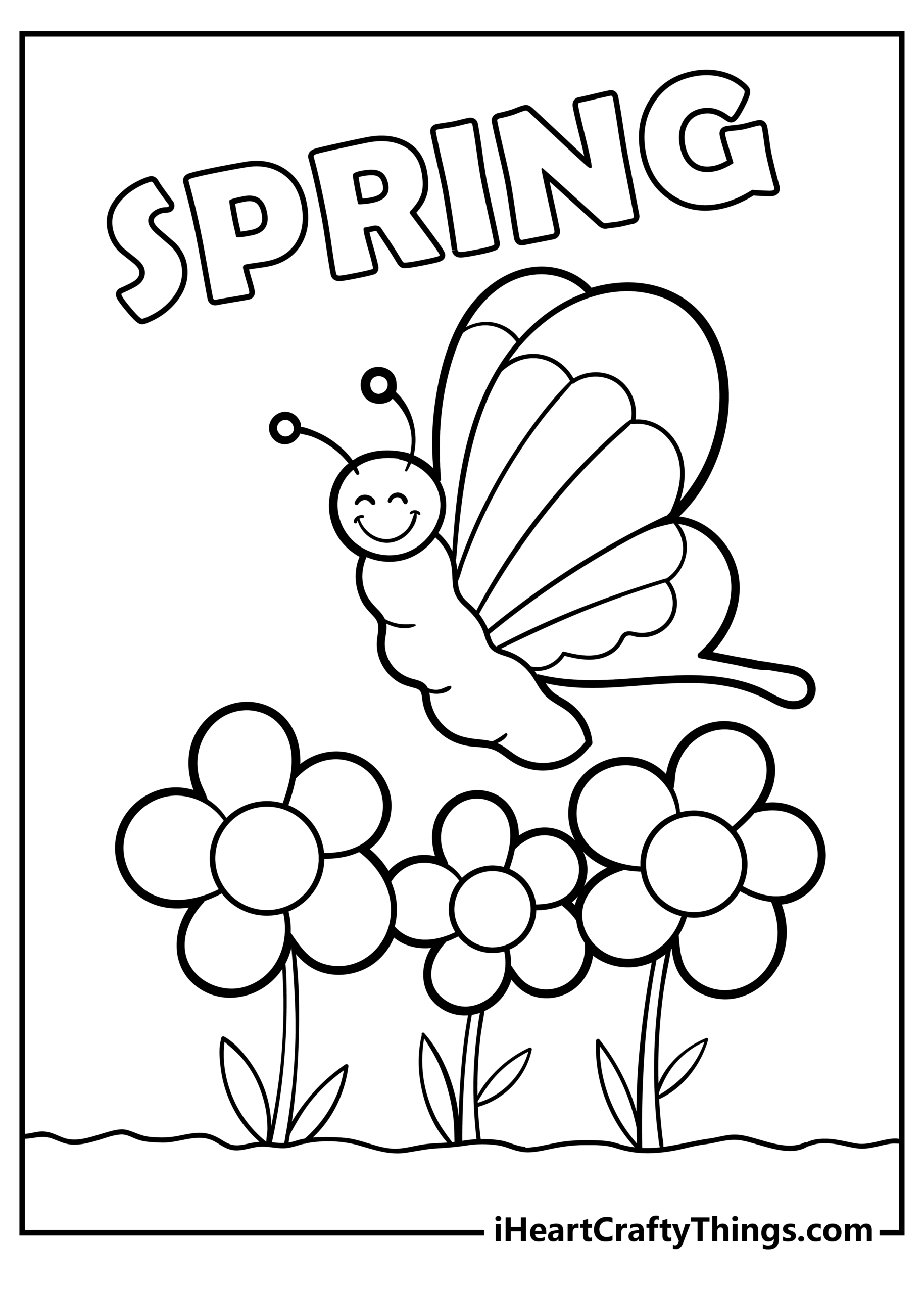 Free Spring Coloring Pages Pdf