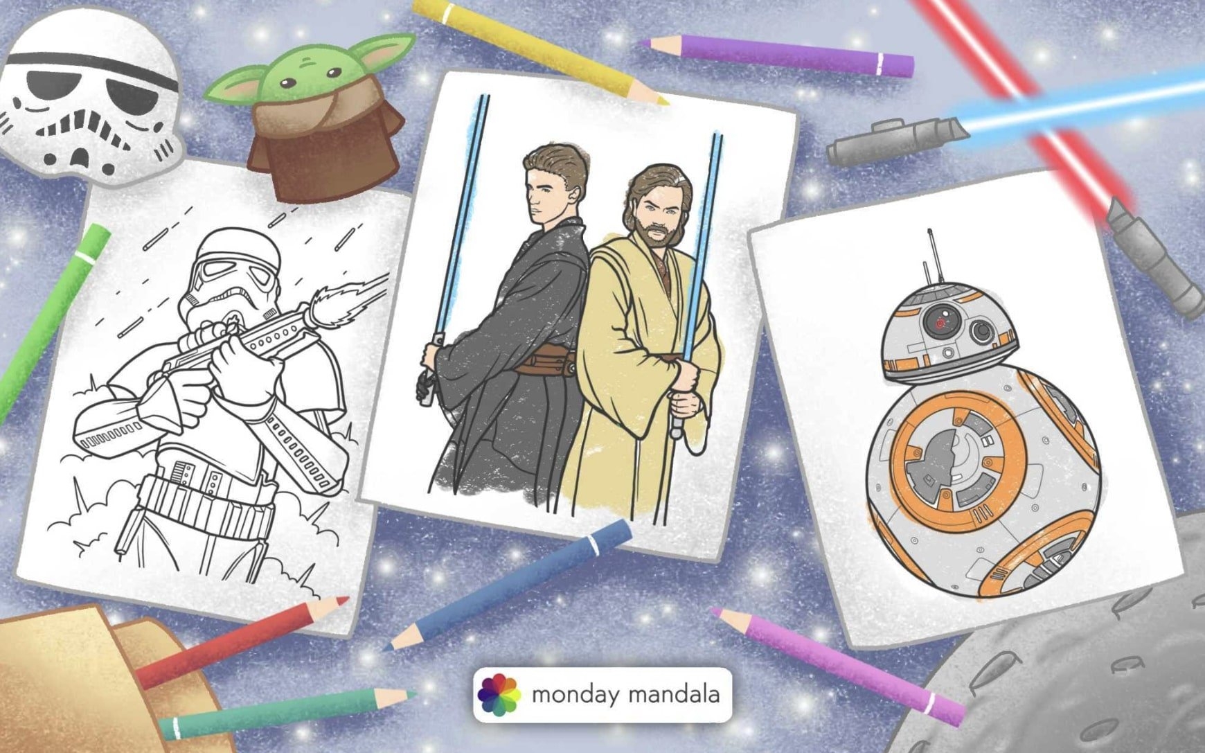 30 Star Wars Coloring Pages Free PDF Printables 