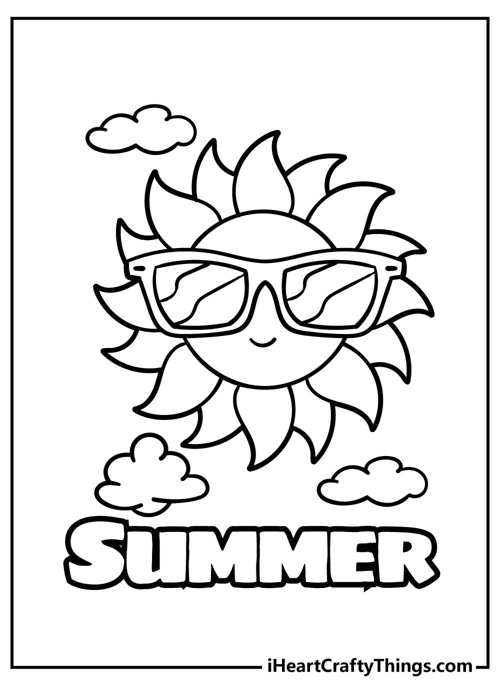 30 Summer Coloring Pages Free To Print Detailed PDF Sheets 