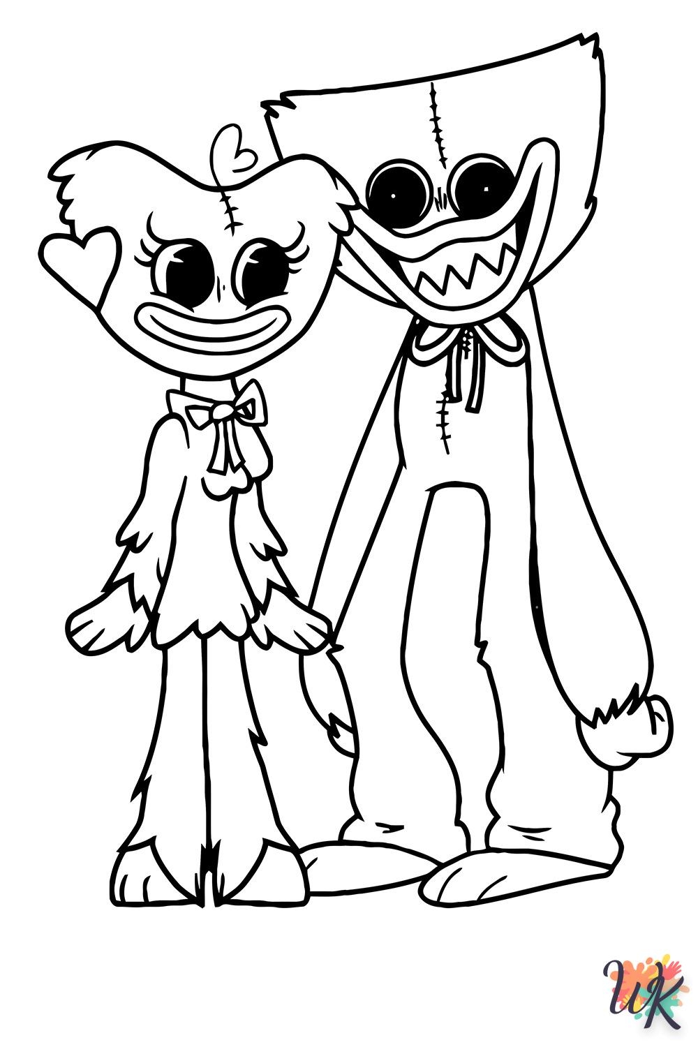 34 Huggy Wuggy Coloring Pages For Kids Free Printables