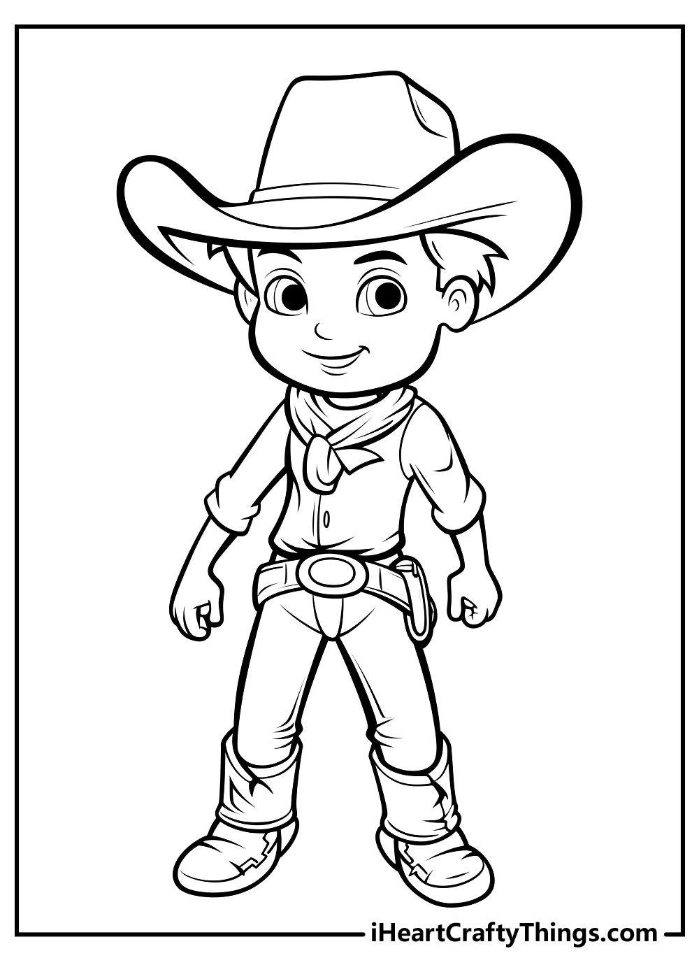 Free Coloring Pages Cowboy