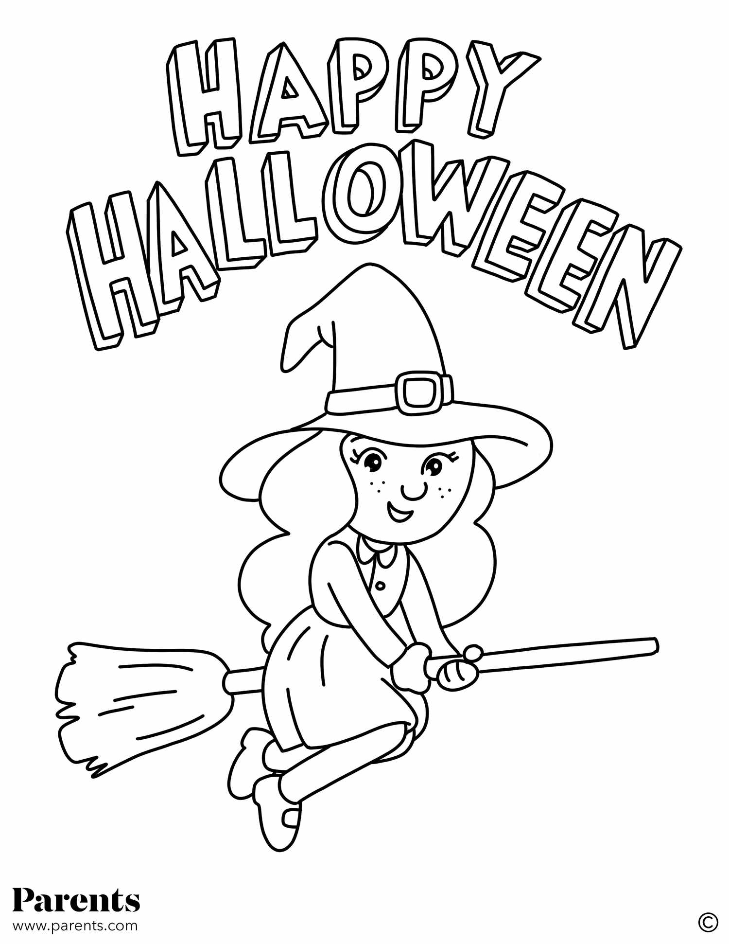 Witchy Coloring Pages Printable
