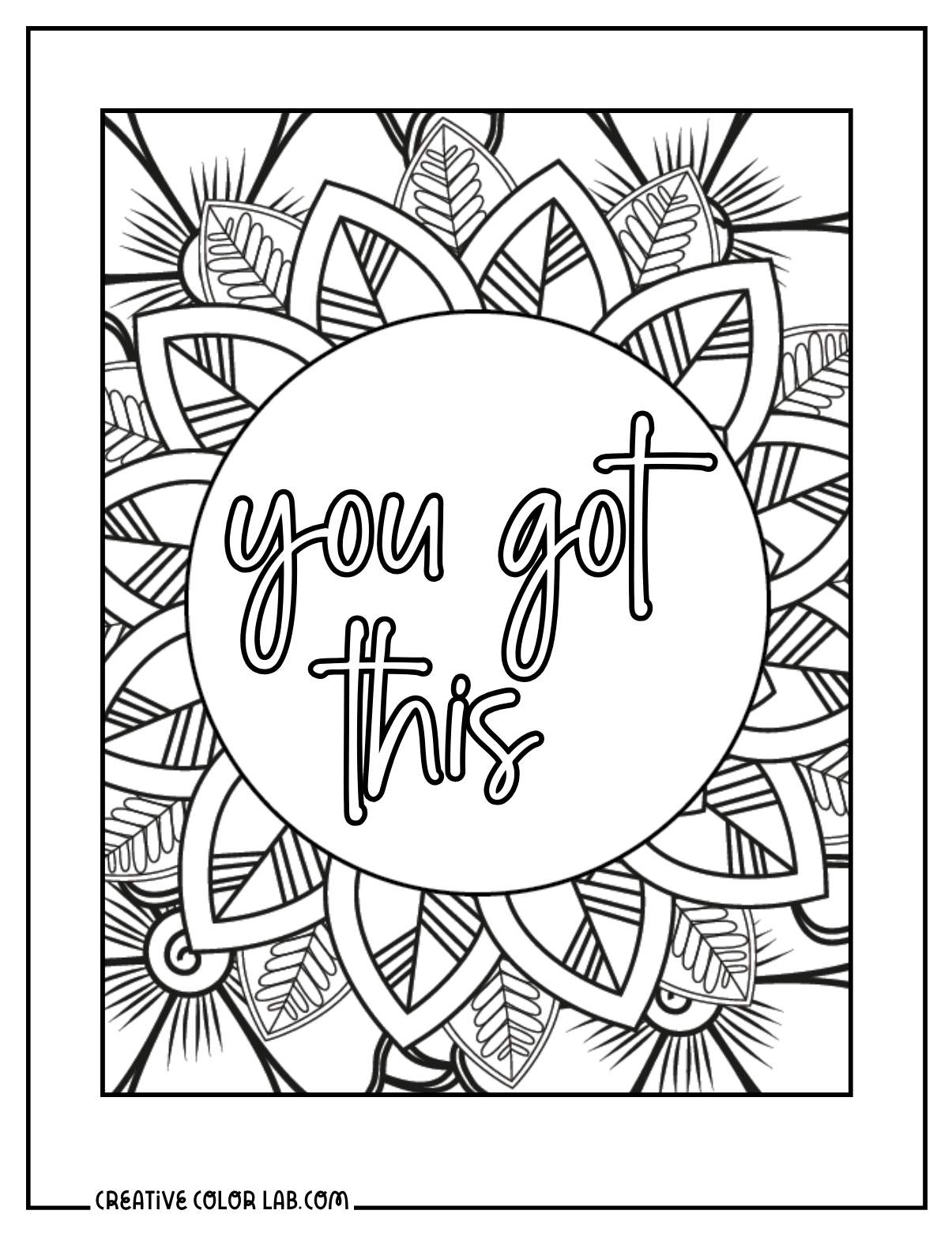 Printable Quote Coloring Pages For Adults