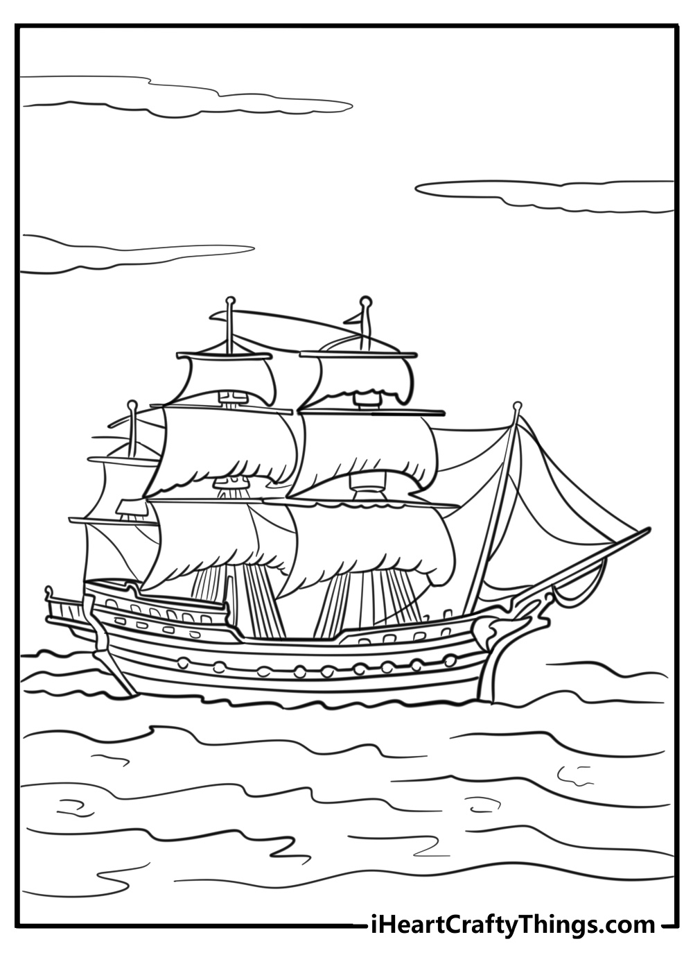 41 New Pirate Ship Coloring Pages 100 Free To Print 