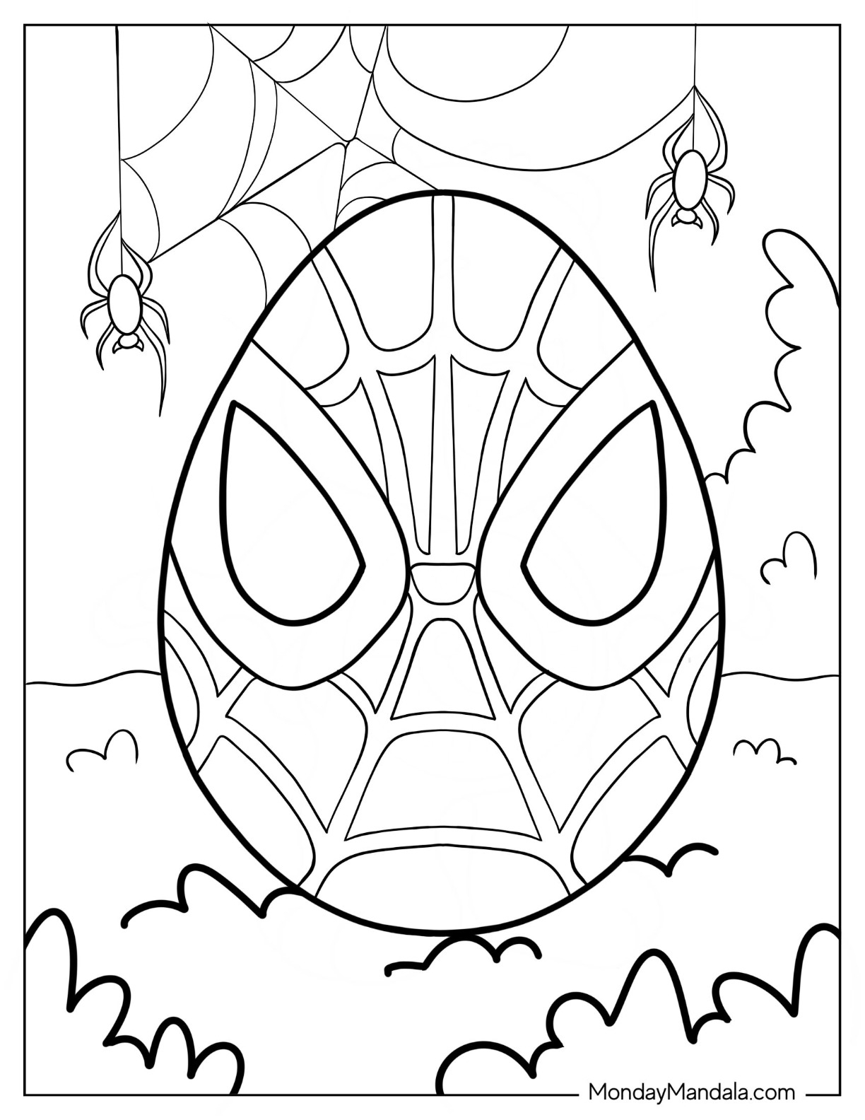 Egg Coloring Pages Printable