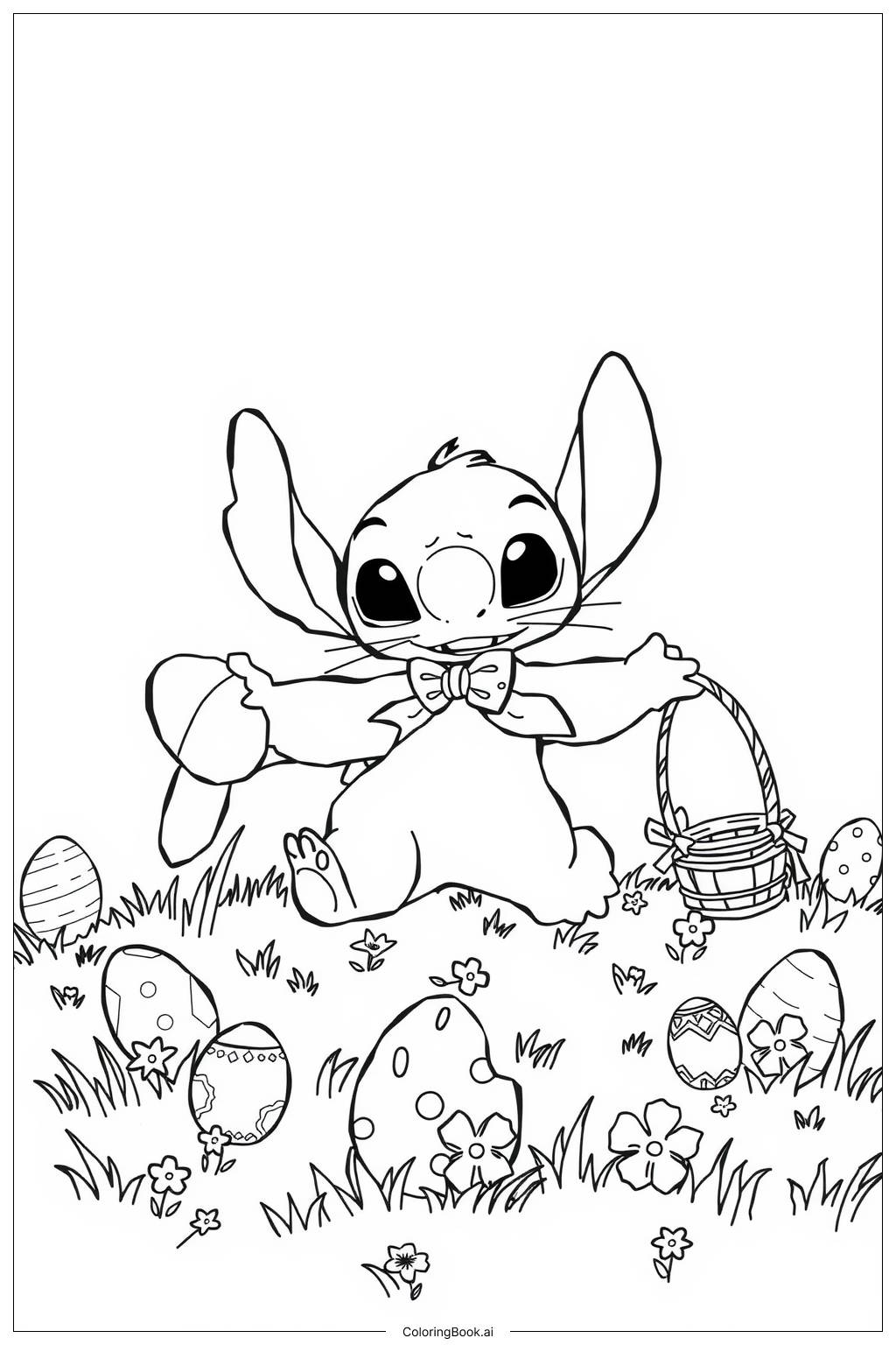 44 Stitch Coloring Pages Free PDF PNG Printables 