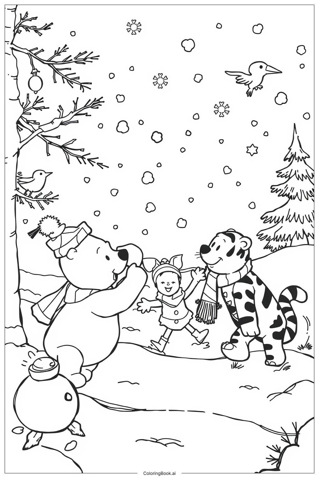 48 Winnie The Pooh Coloring Pages Free PDF PNG Printables 
