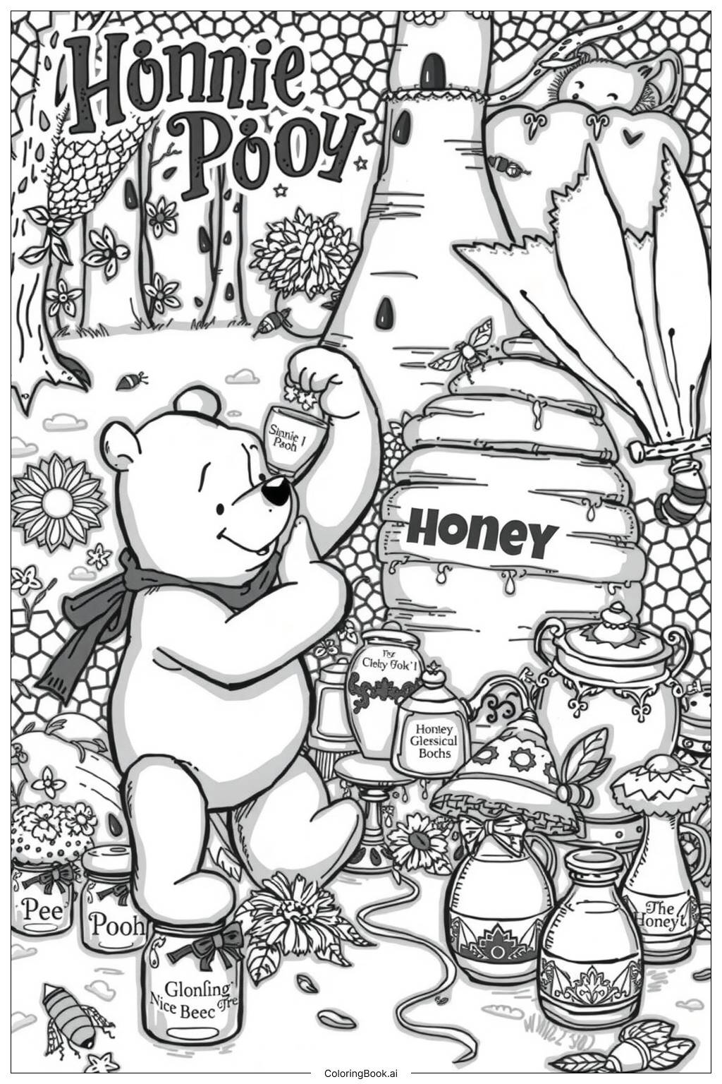 Winnie The Pooh Color Pages Free