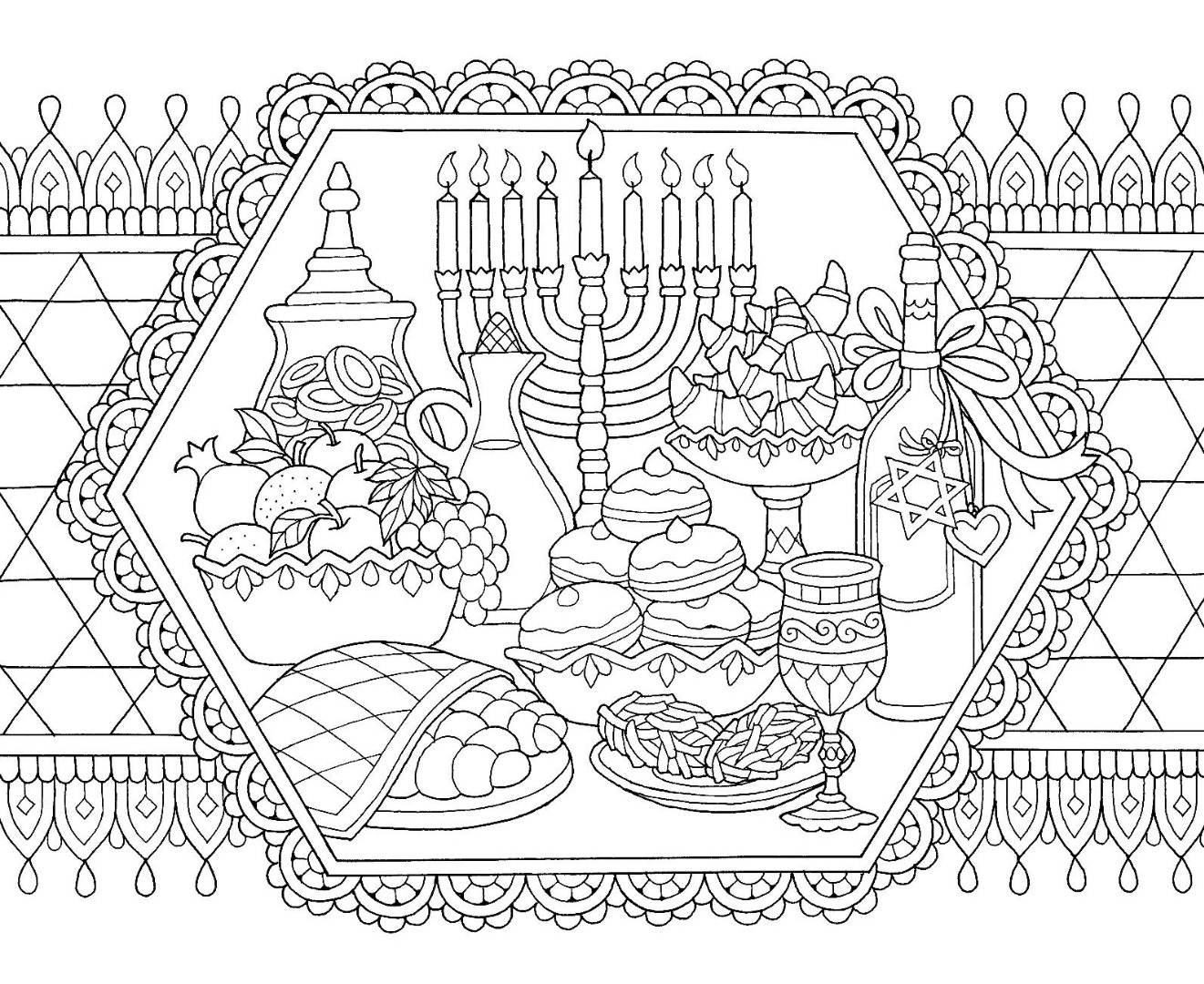 4th Hanukkah Drawing Download