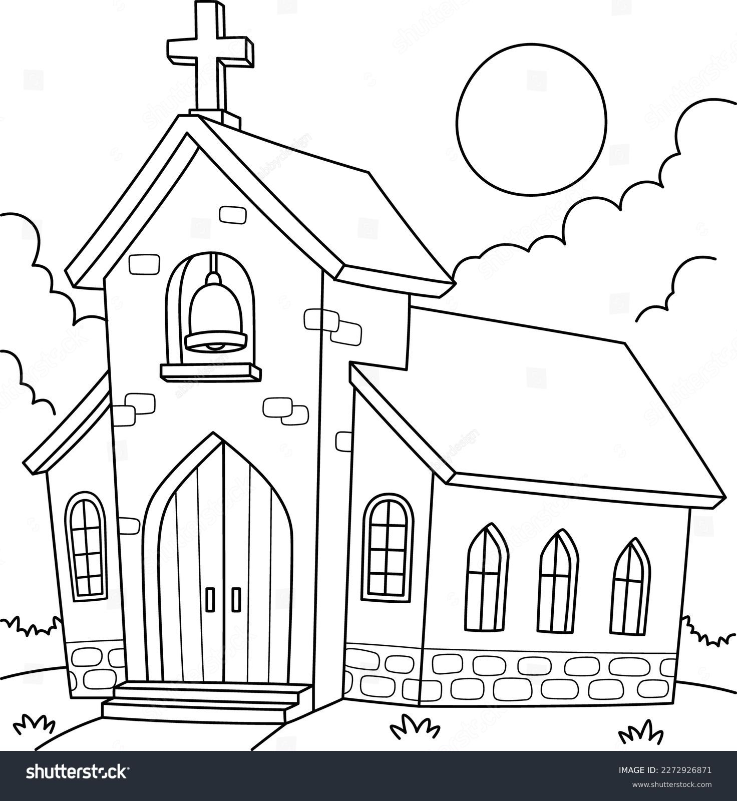 5 Thousand Church Coloring Page Royalty Free Images Stock Photos Pictures Shutterstock