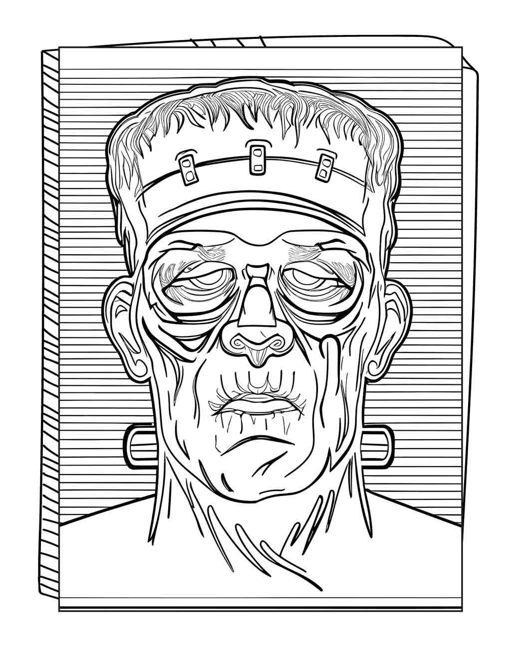  50 Horror Movie Monsters Coloring Book For Adults