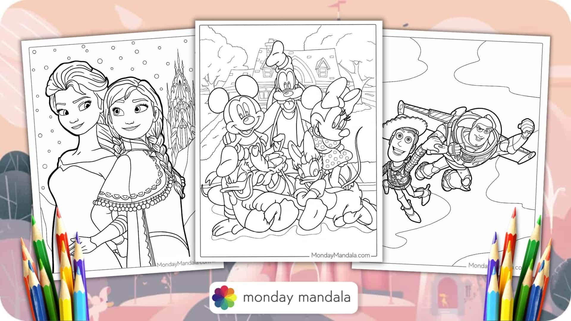 500 Disney Coloring Pages Free PDF Printables 