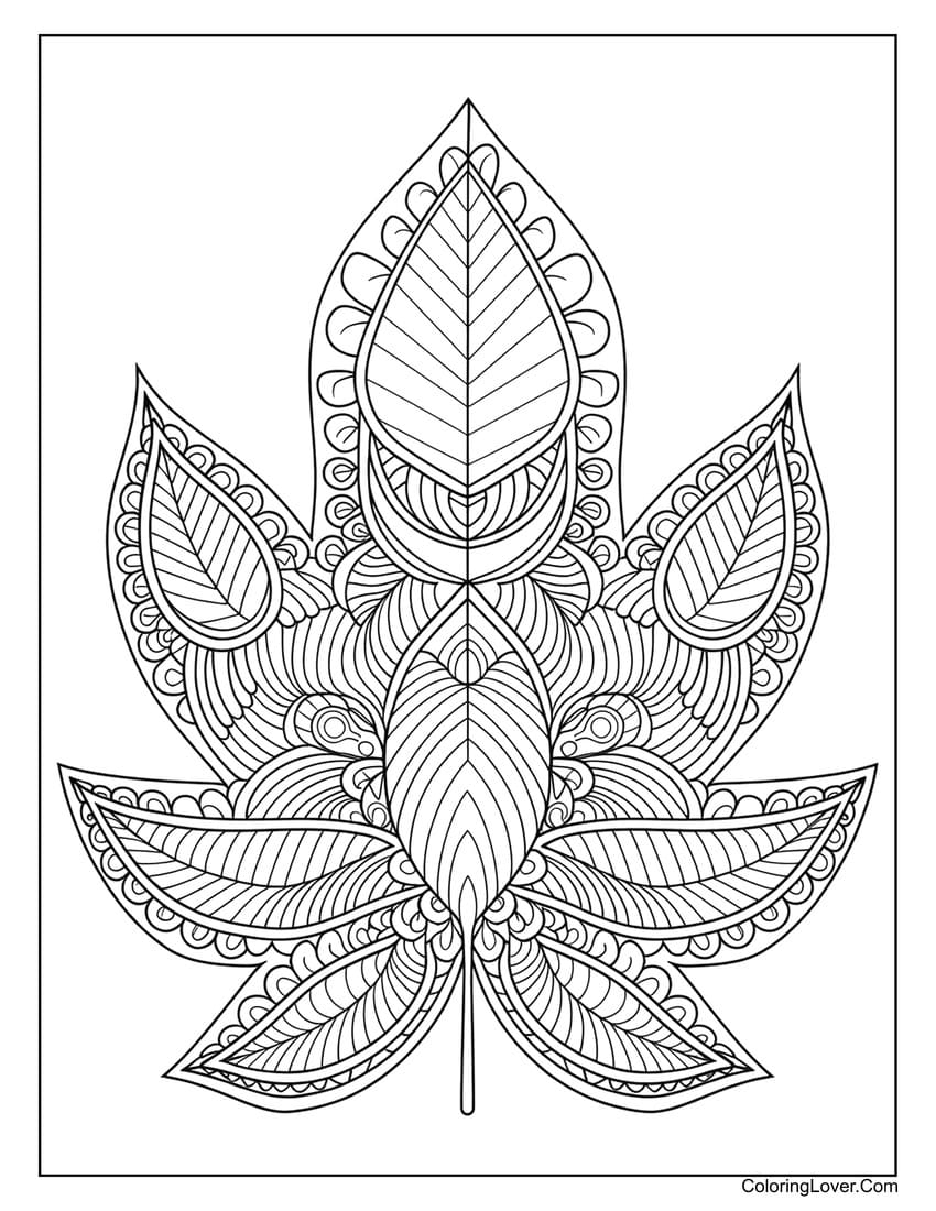 54 Leaf Coloring Pages Free Printables For All Ages 