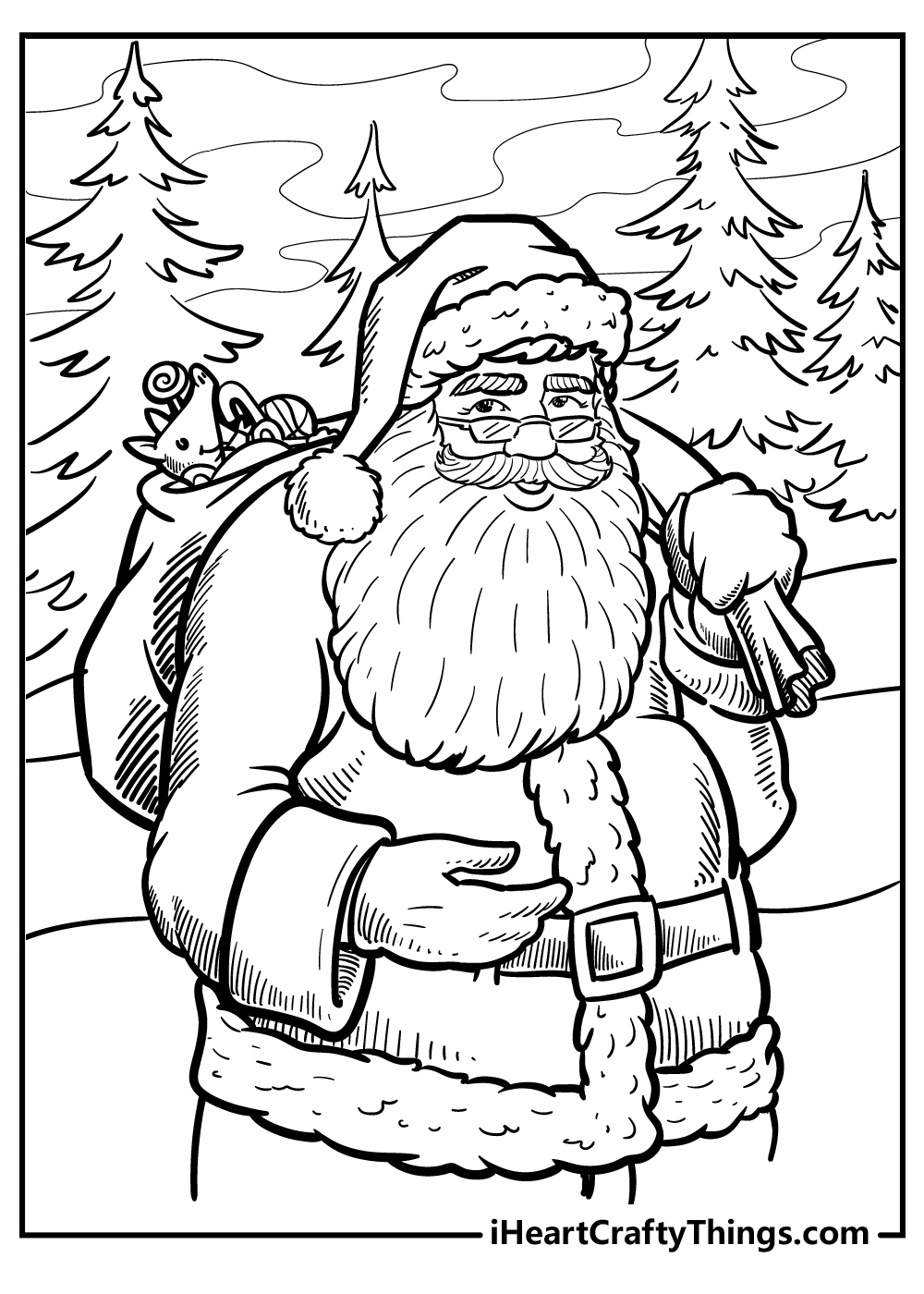 55 Santa Claus Coloring Pages 100 Free Printable Sheets 