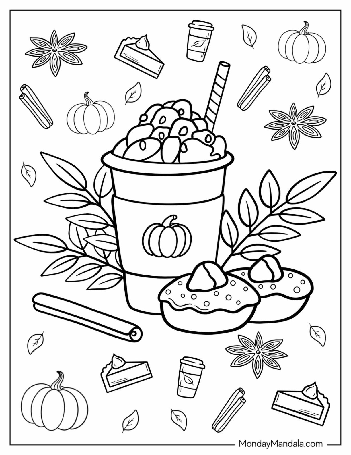 68 Autumn Fall Coloring Pages Free PDF Printables 
