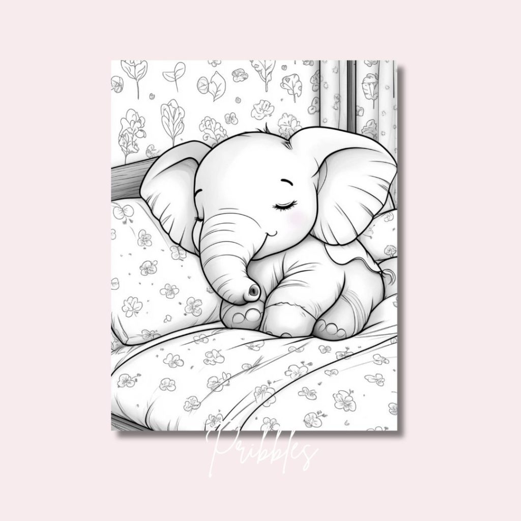 Adorable Free Elephant Coloring Pages For Kids Pribbles