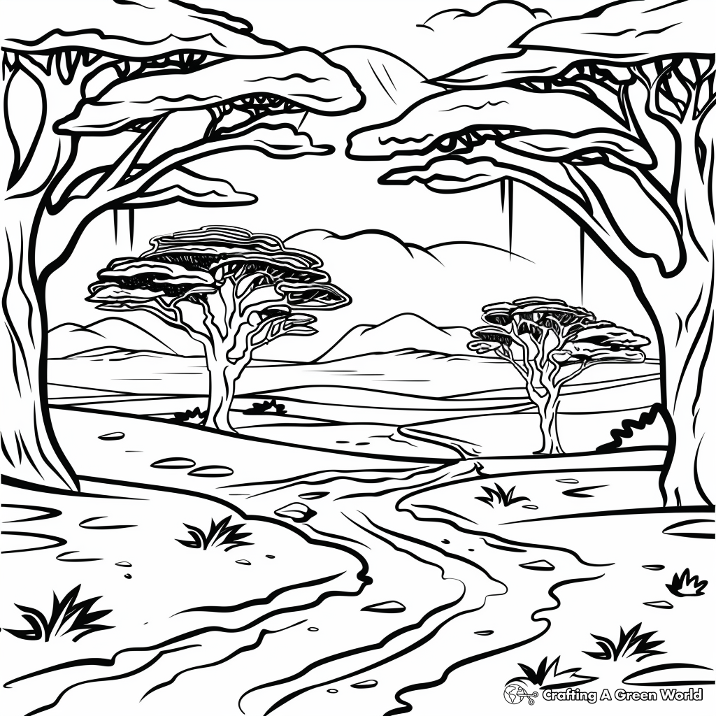 Africa Coloring Pages Free Printable 