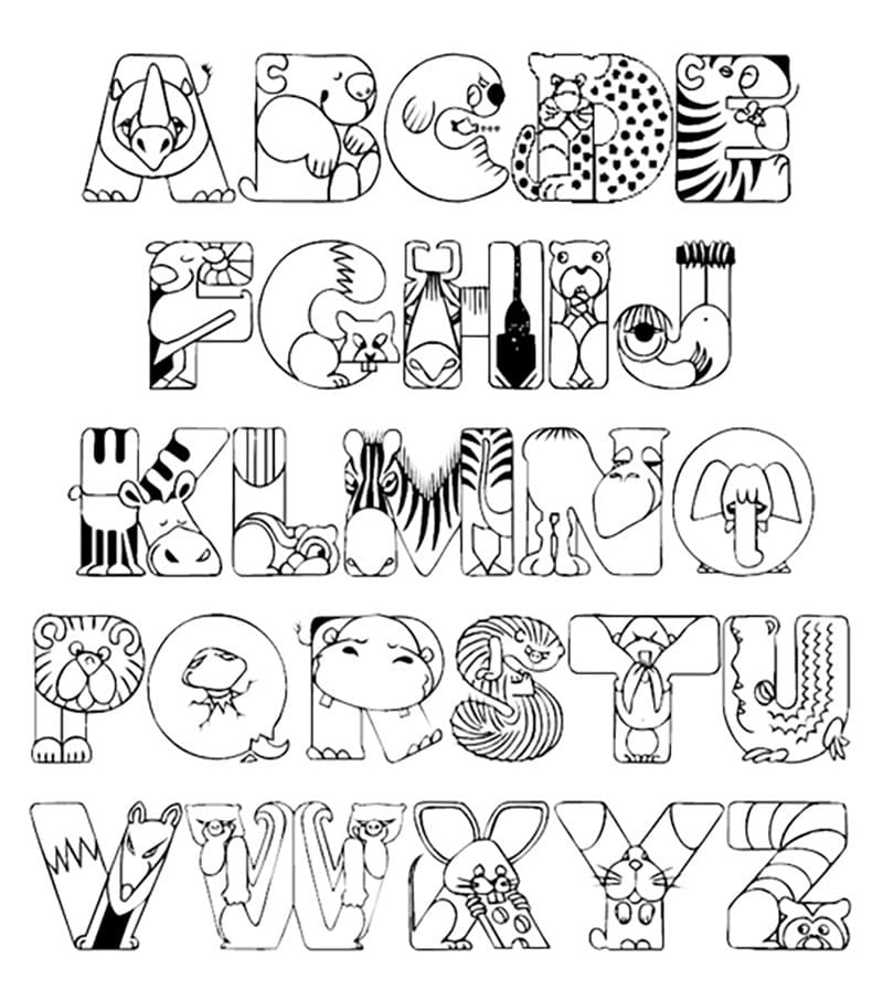 Alphabet U0026 Letter A Z Sheet 3 Coloring Page Download Print Or Color Online For Free
