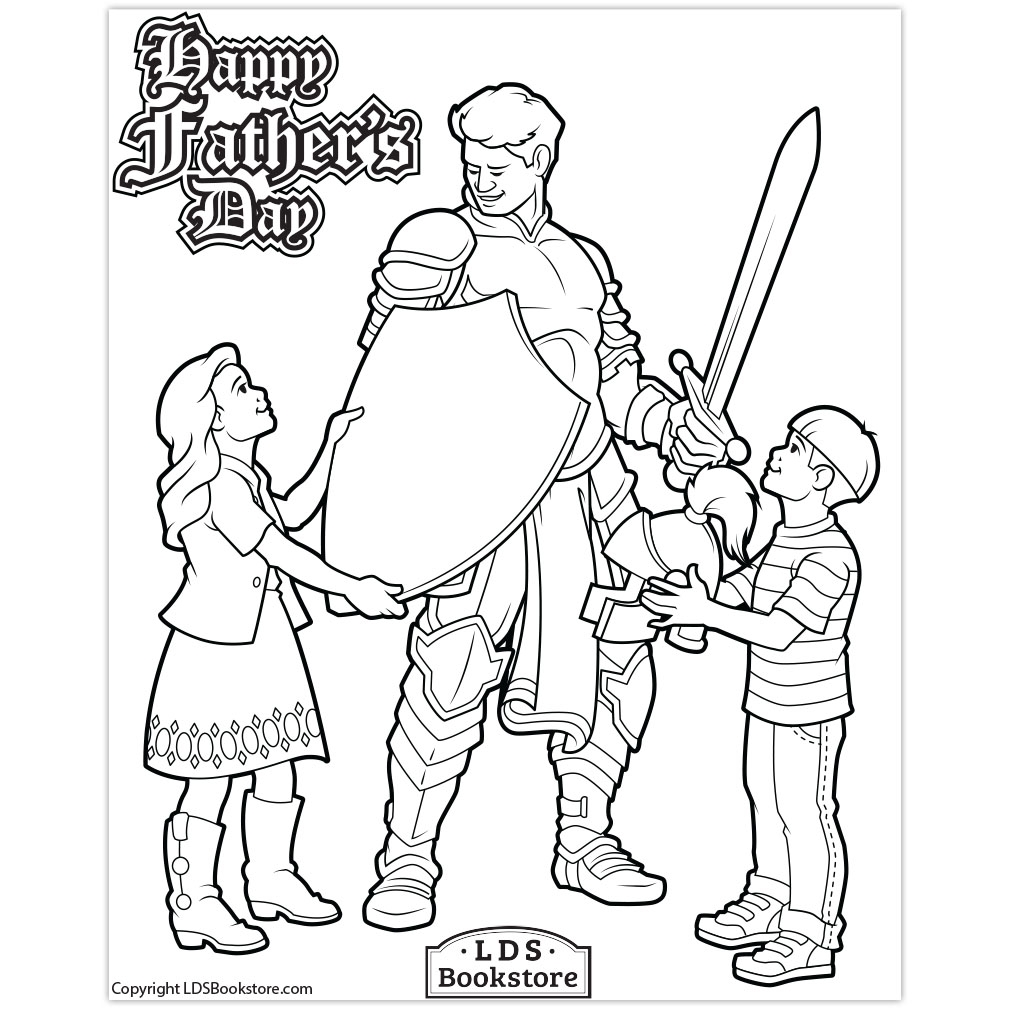 Father's Day Coloring Page Printable