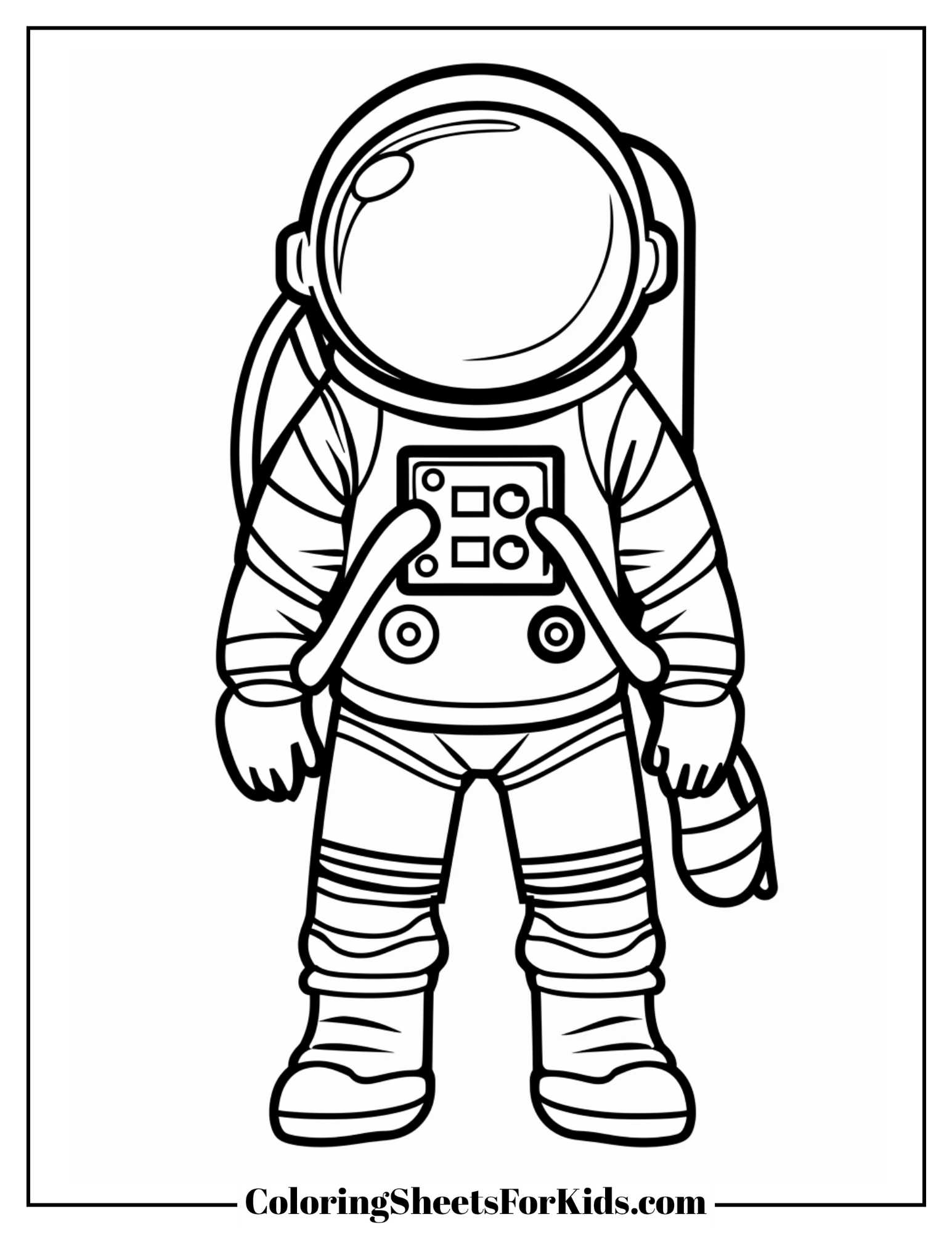 Astronaut Coloring Pages Free Downloads Coloring Sheets For Kids