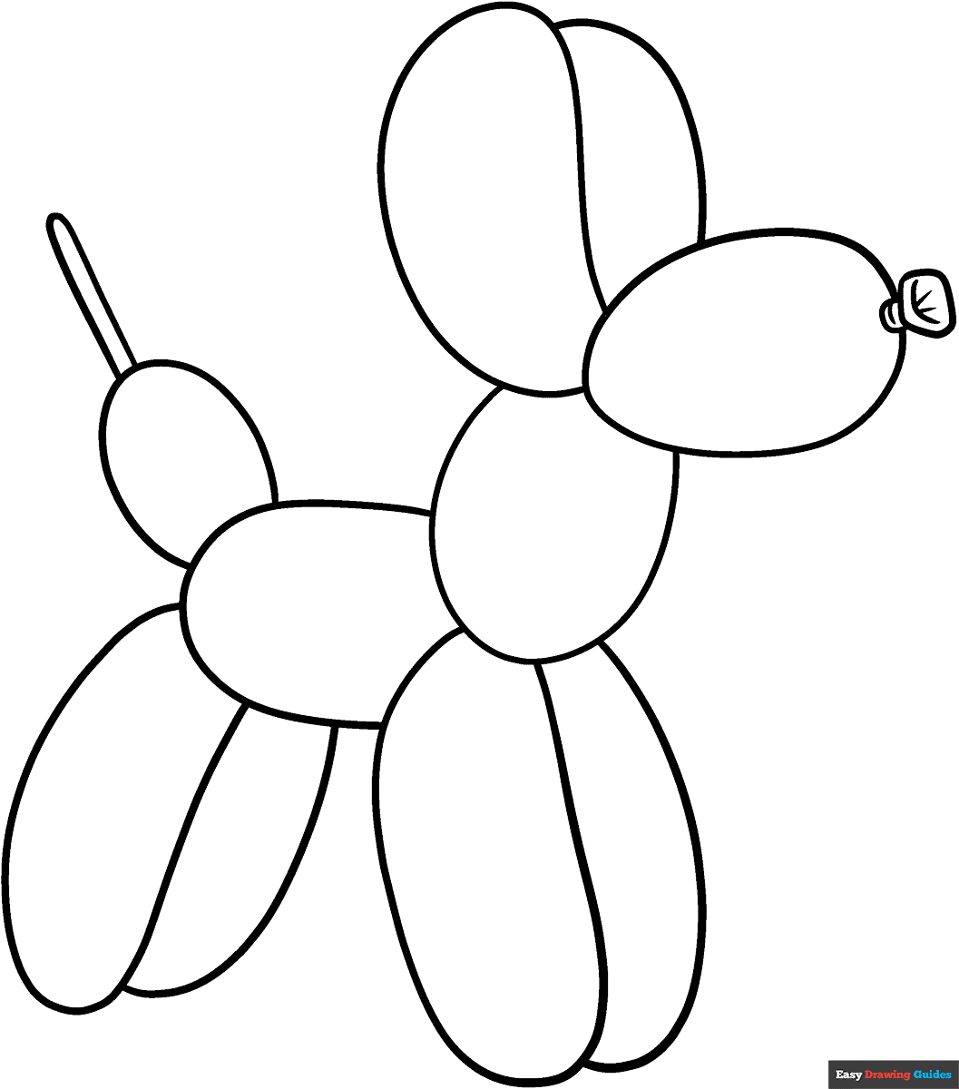Printable Balloon Coloring Pages