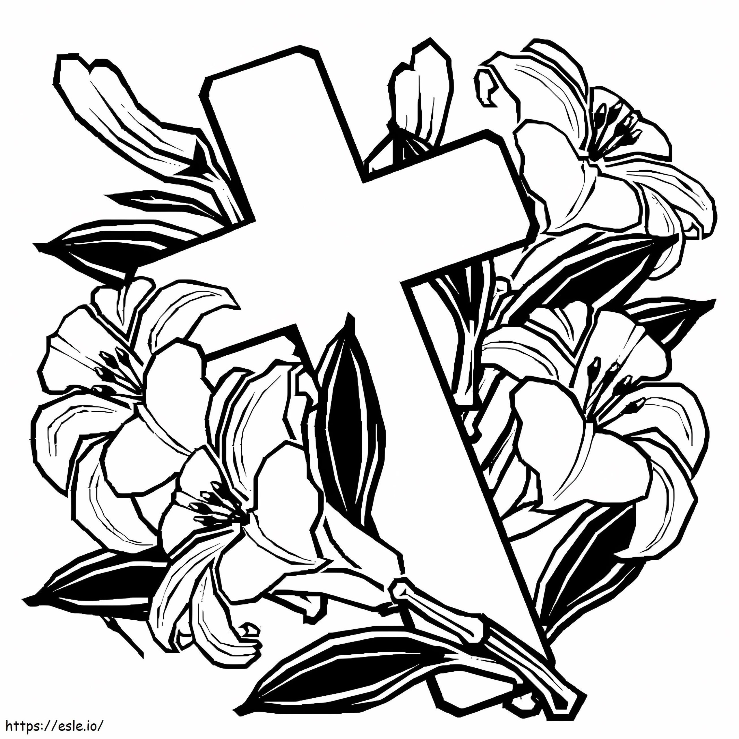 Free Coloring Pages Of A Cross