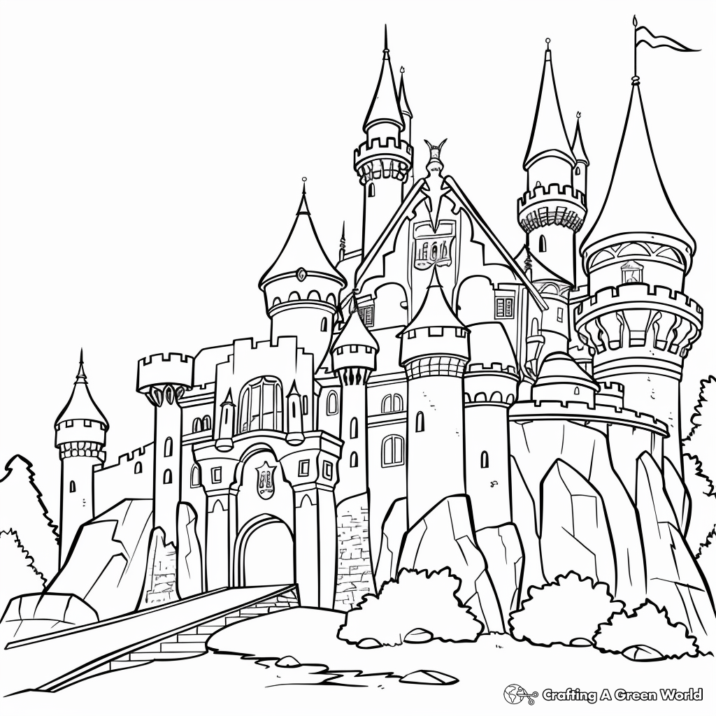 Printable Beauty And The Beast Coloring Pages