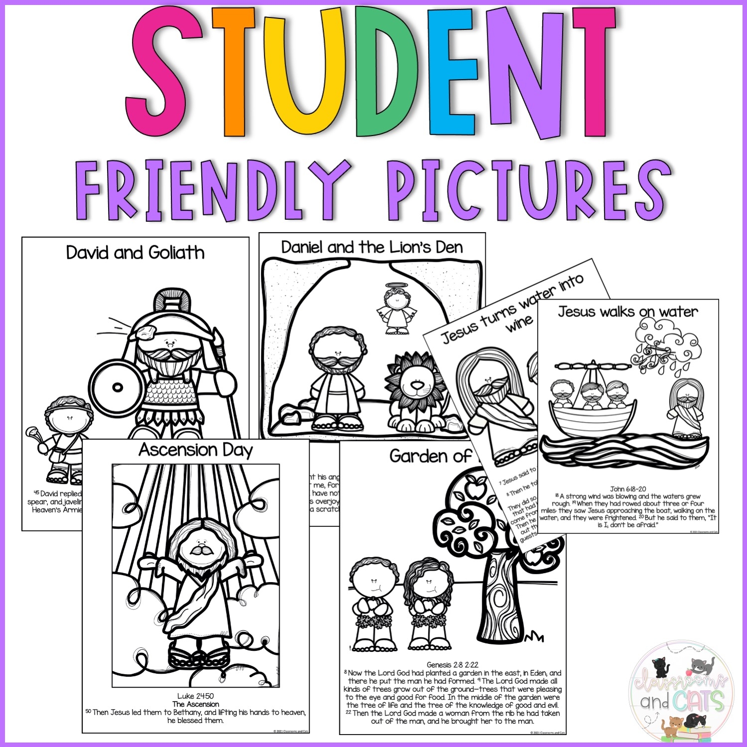 Bible Story Printable Coloring Pages