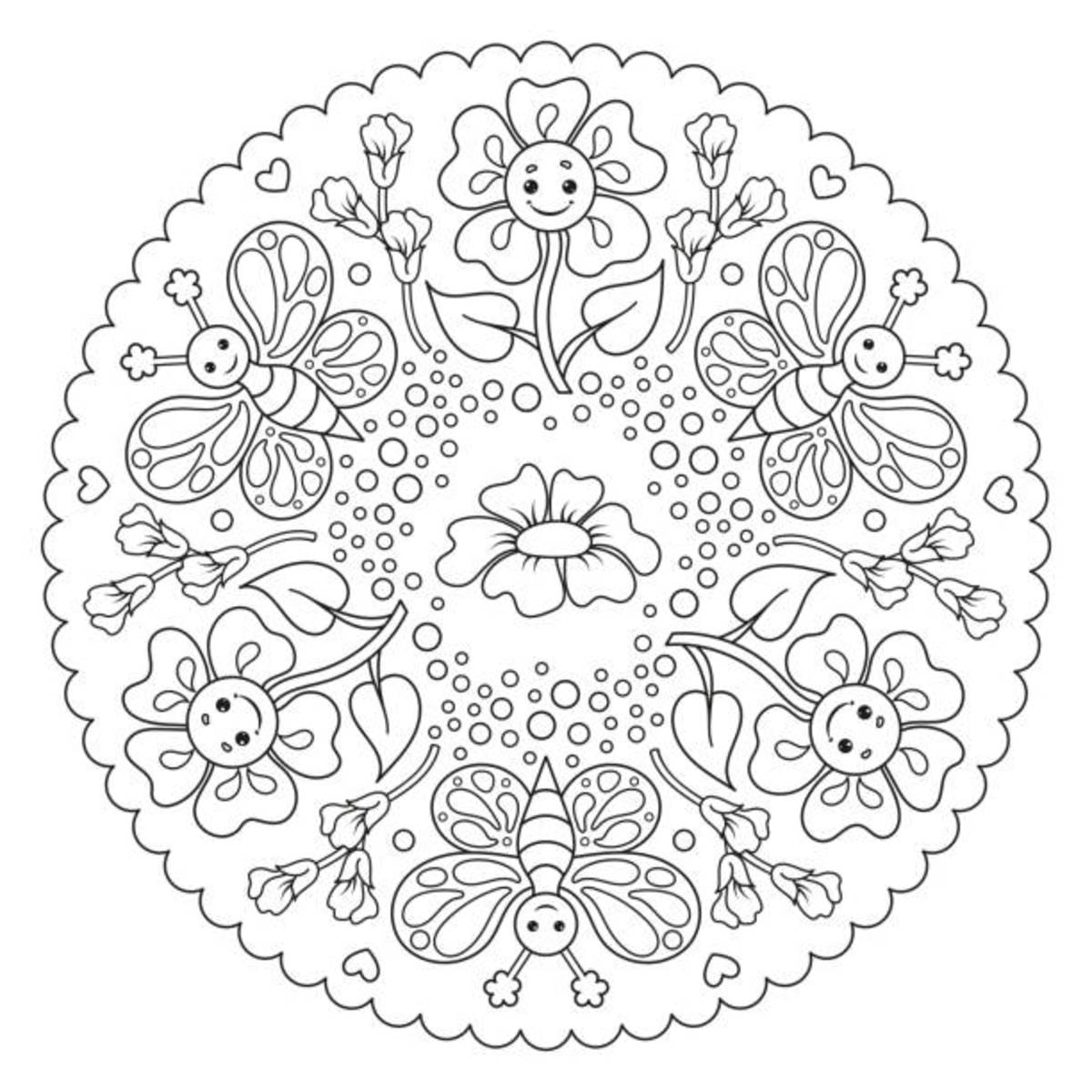 Printable Cute Butterfly Coloring Pages