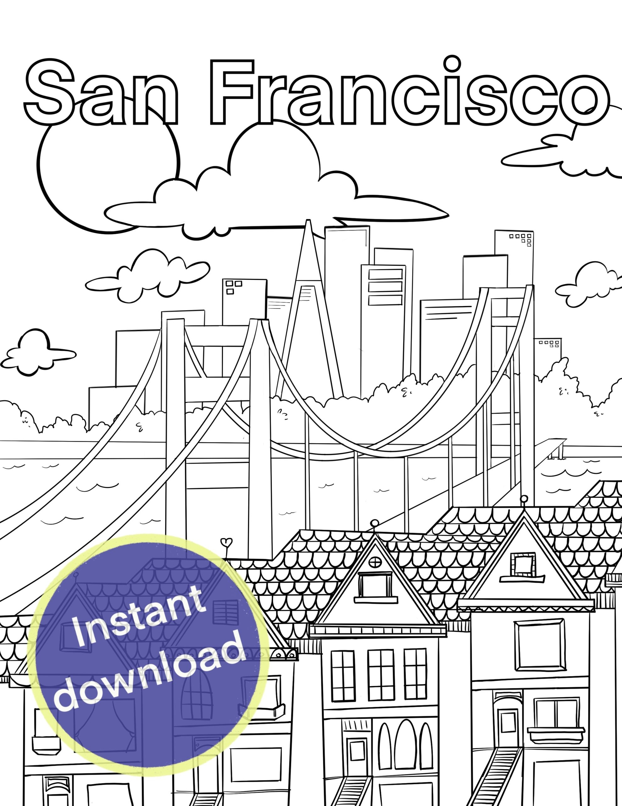 Printable California Coloring Pages