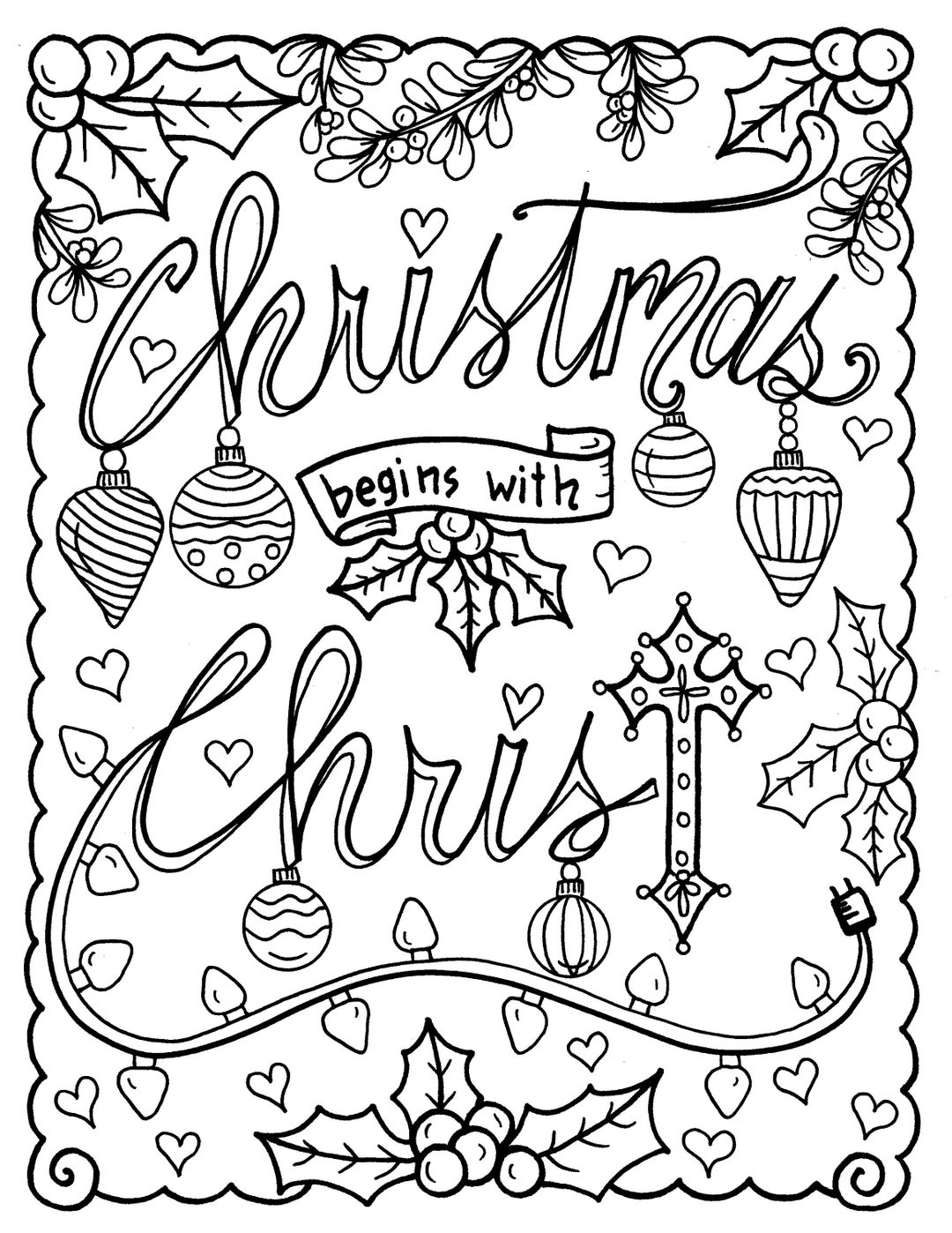 Christian Coloring Age Christmas Coloring Page Color Book Christmas Coloring Fun For All Ages Church Scripture Christ Etsy Israel